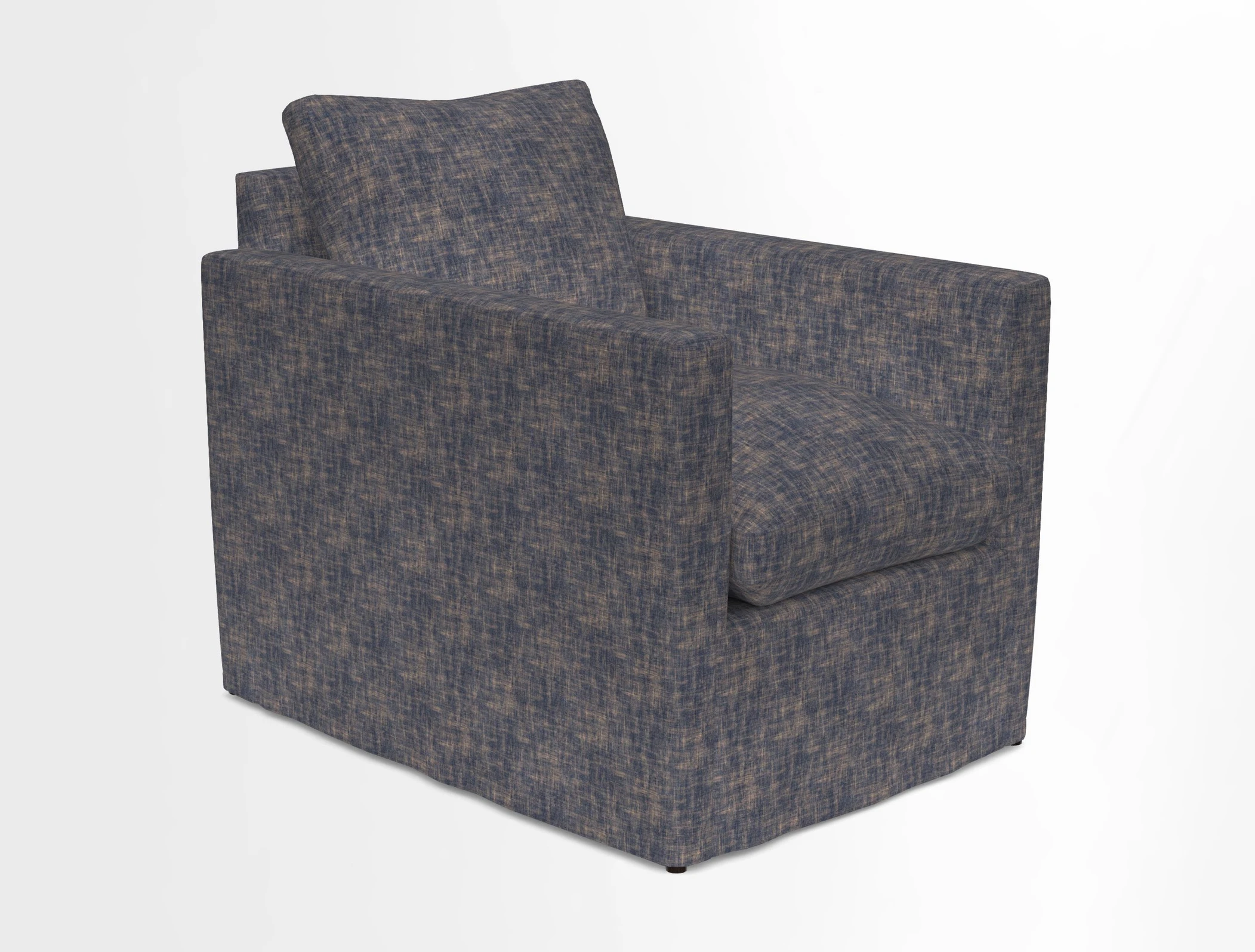 Heyshott Chair in Two Tone Plain Biscuit. Loose cover option available