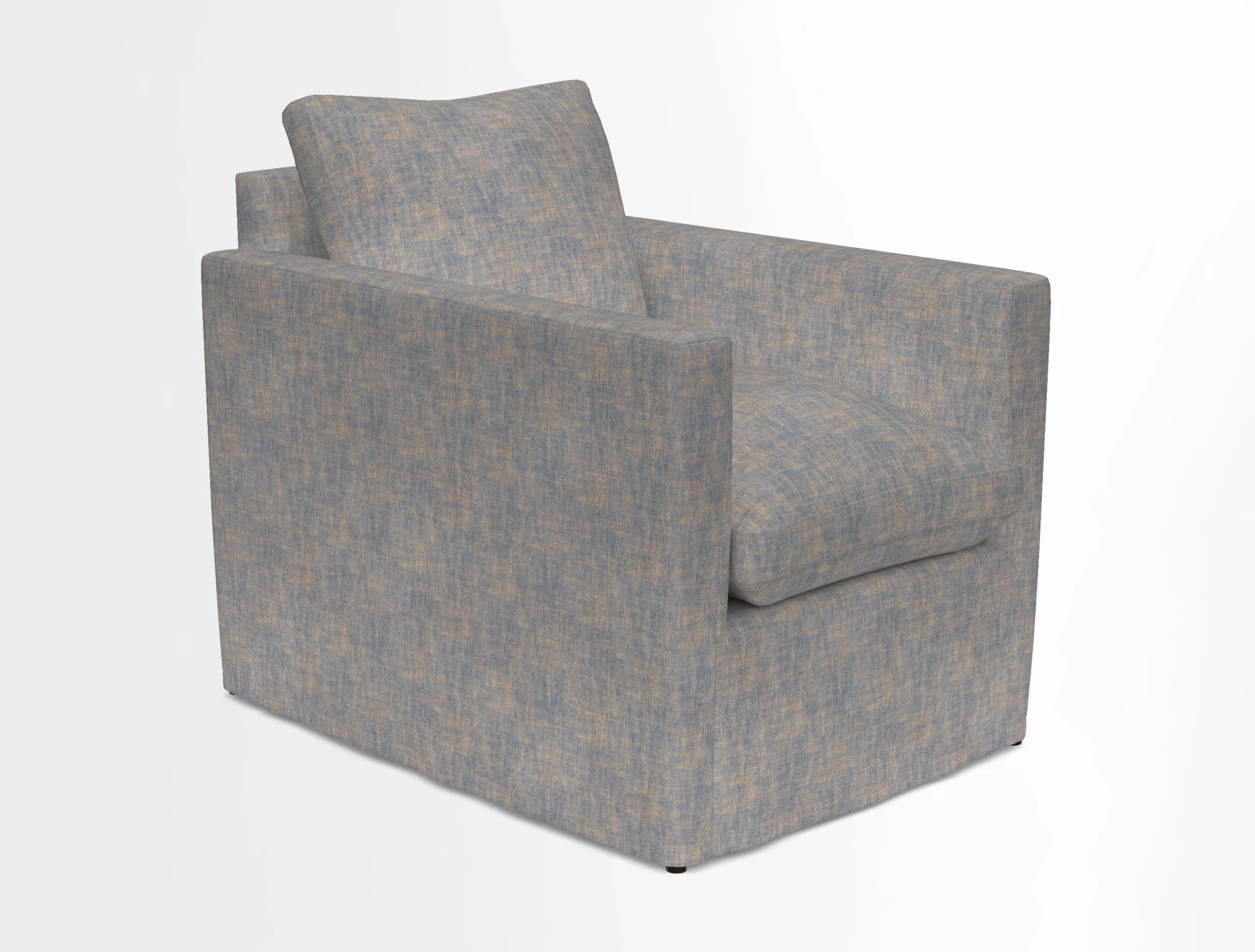 Heyshott Chair in Two Tone Plain Biscuit. Loose cover option available
