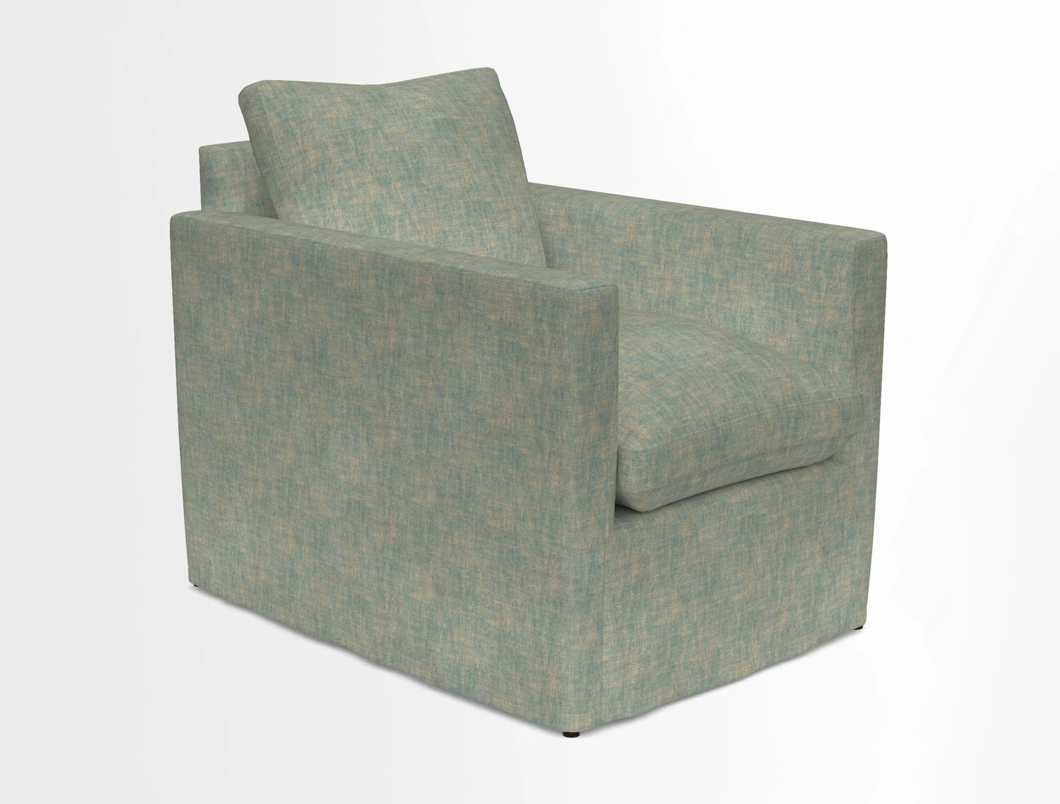 Heyshott Chair in Two Tone Plain Biscuit. Loose cover option available
