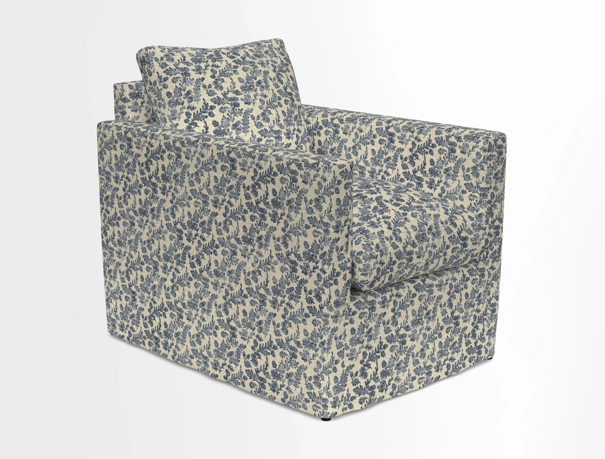 Heyshott Chair in Two Tone Plain Biscuit. Loose cover option available