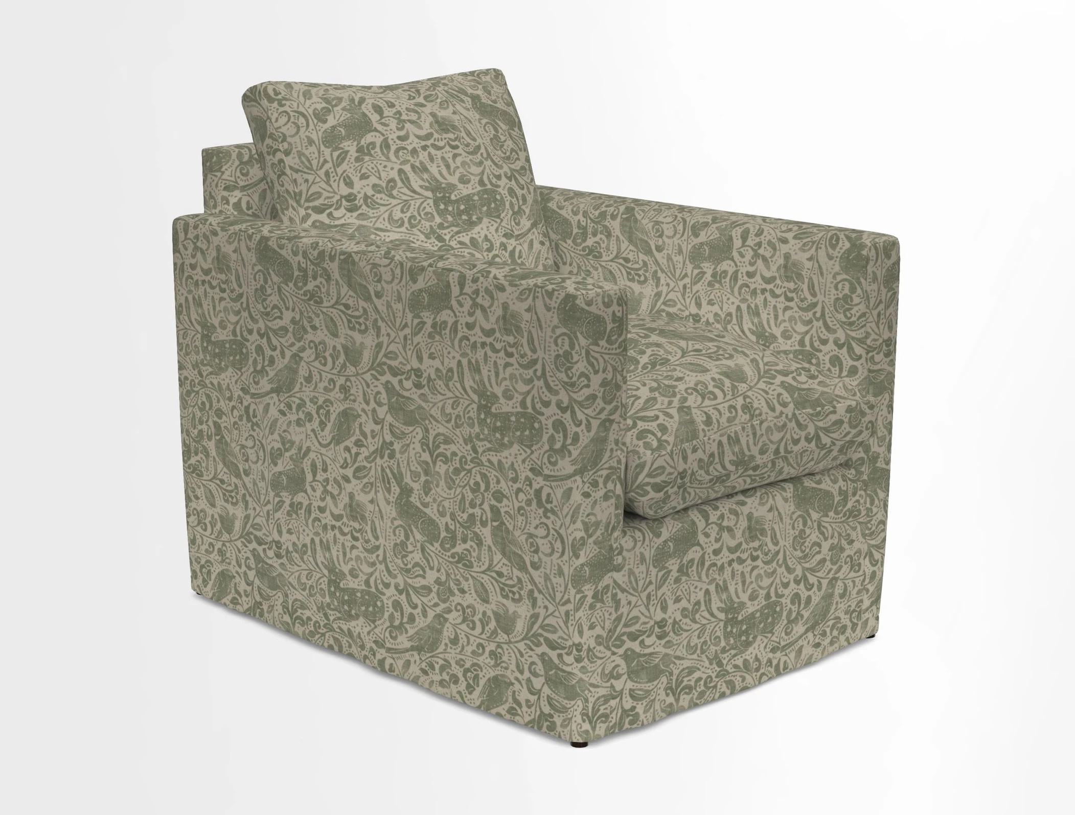 Heyshott Chair in Two Tone Plain Biscuit. Loose cover option available
