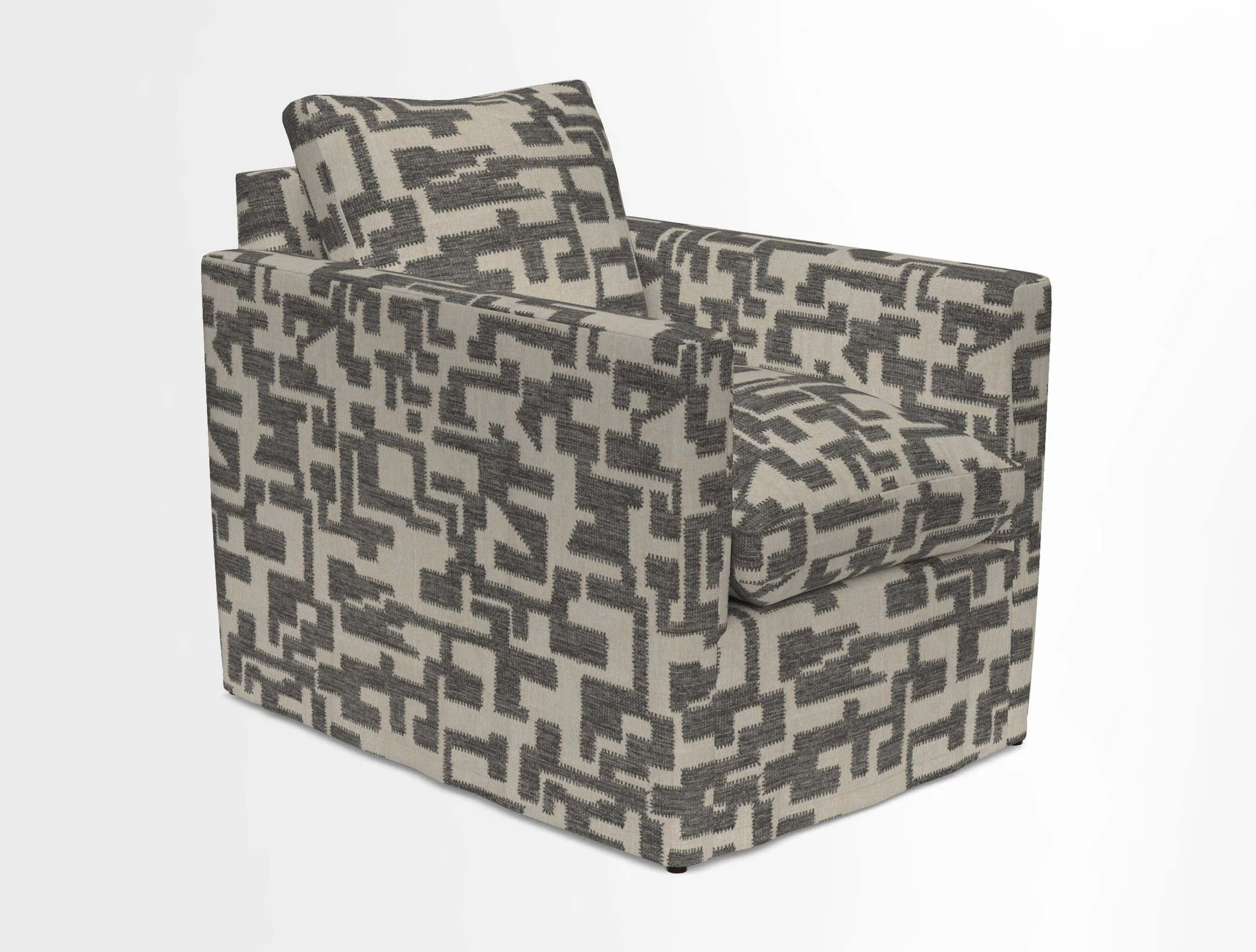 Heyshott Chair in Two Tone Plain Biscuit. Loose cover option available