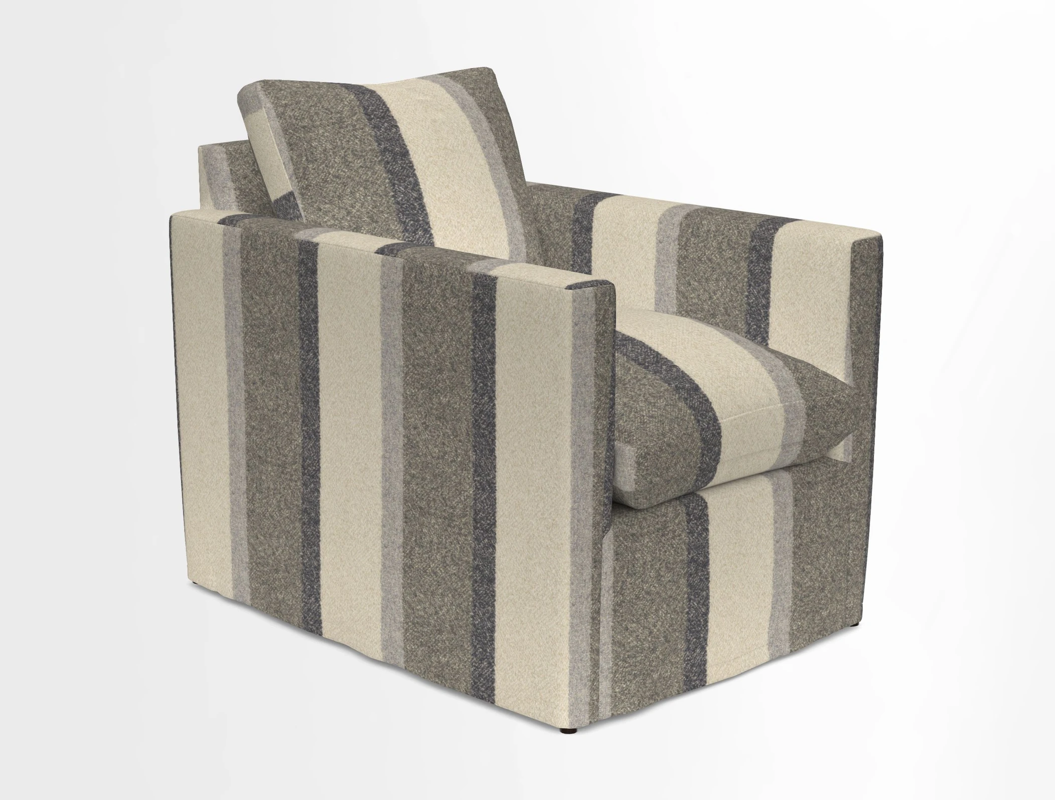 Heyshott Chair in Two Tone Plain Biscuit. Loose cover option available