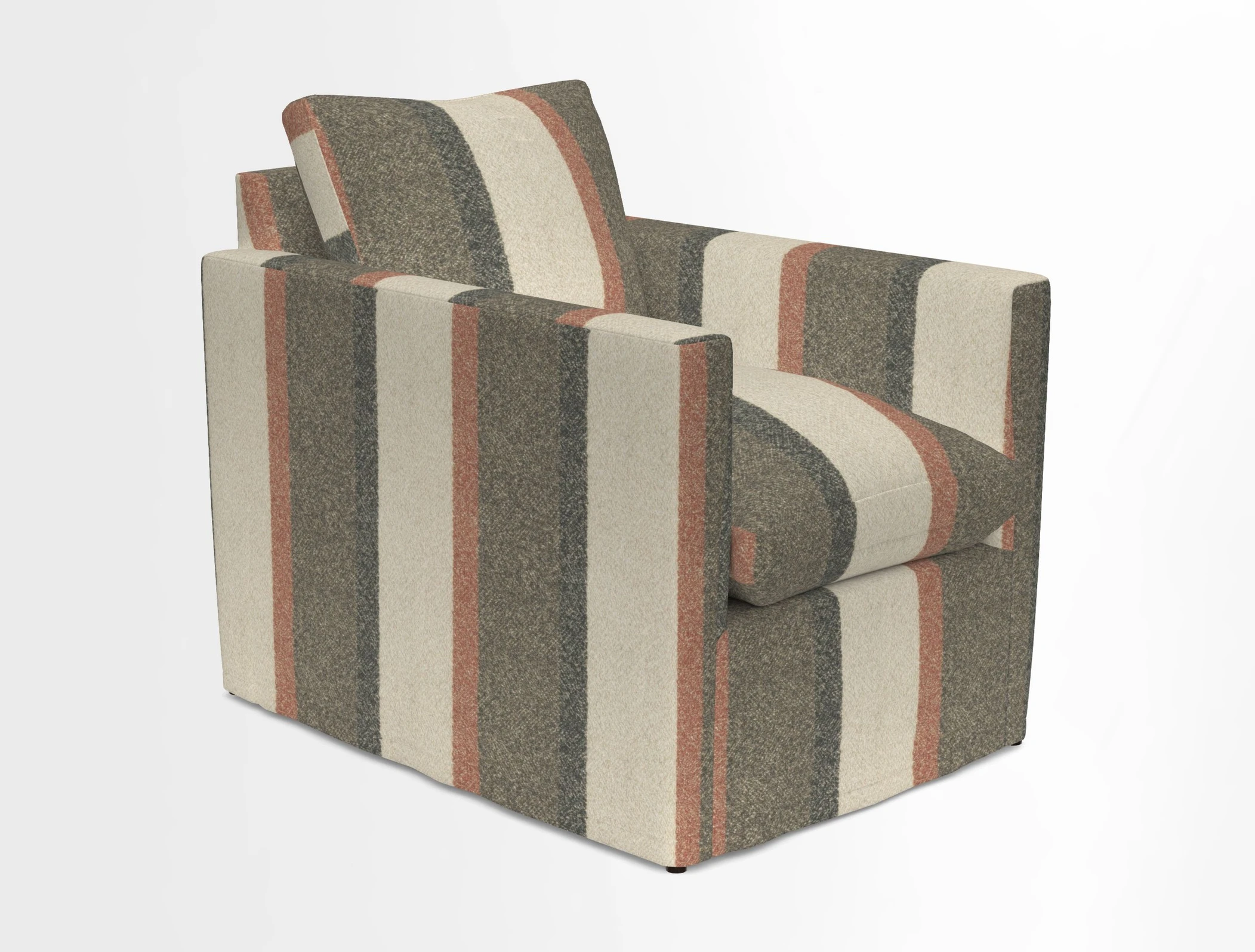 Heyshott Chair in Two Tone Plain Biscuit. Loose cover option available