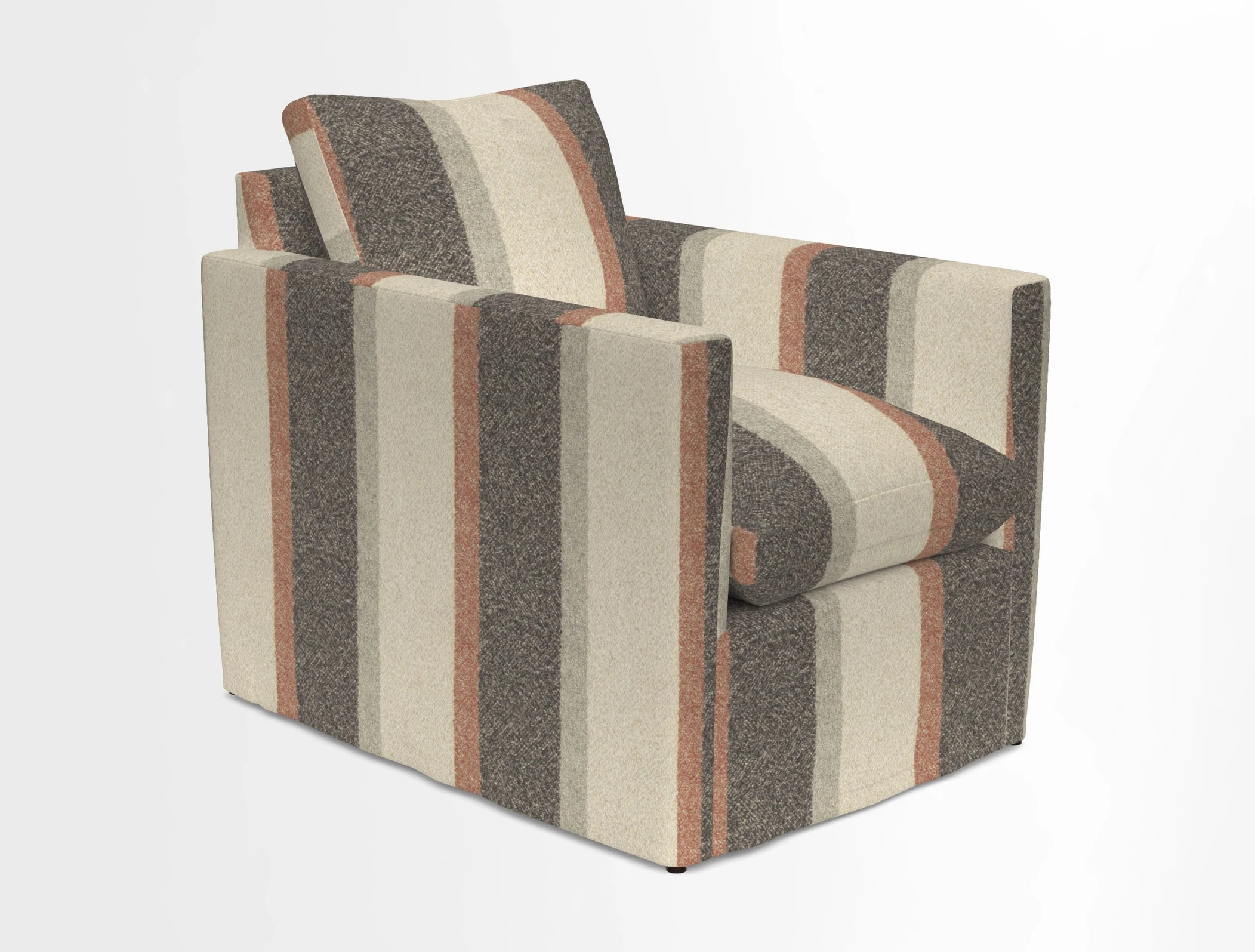Heyshott Chair in Two Tone Plain Biscuit. Loose cover option available
