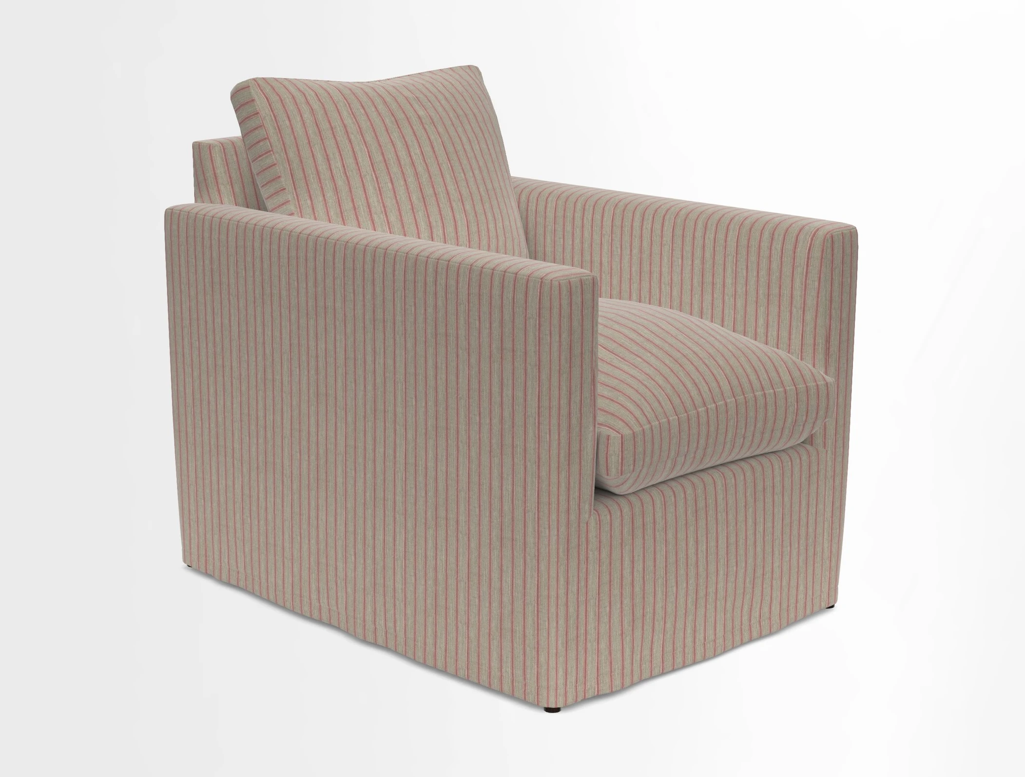 Heyshott Chair in Two Tone Plain Biscuit. Loose cover option available