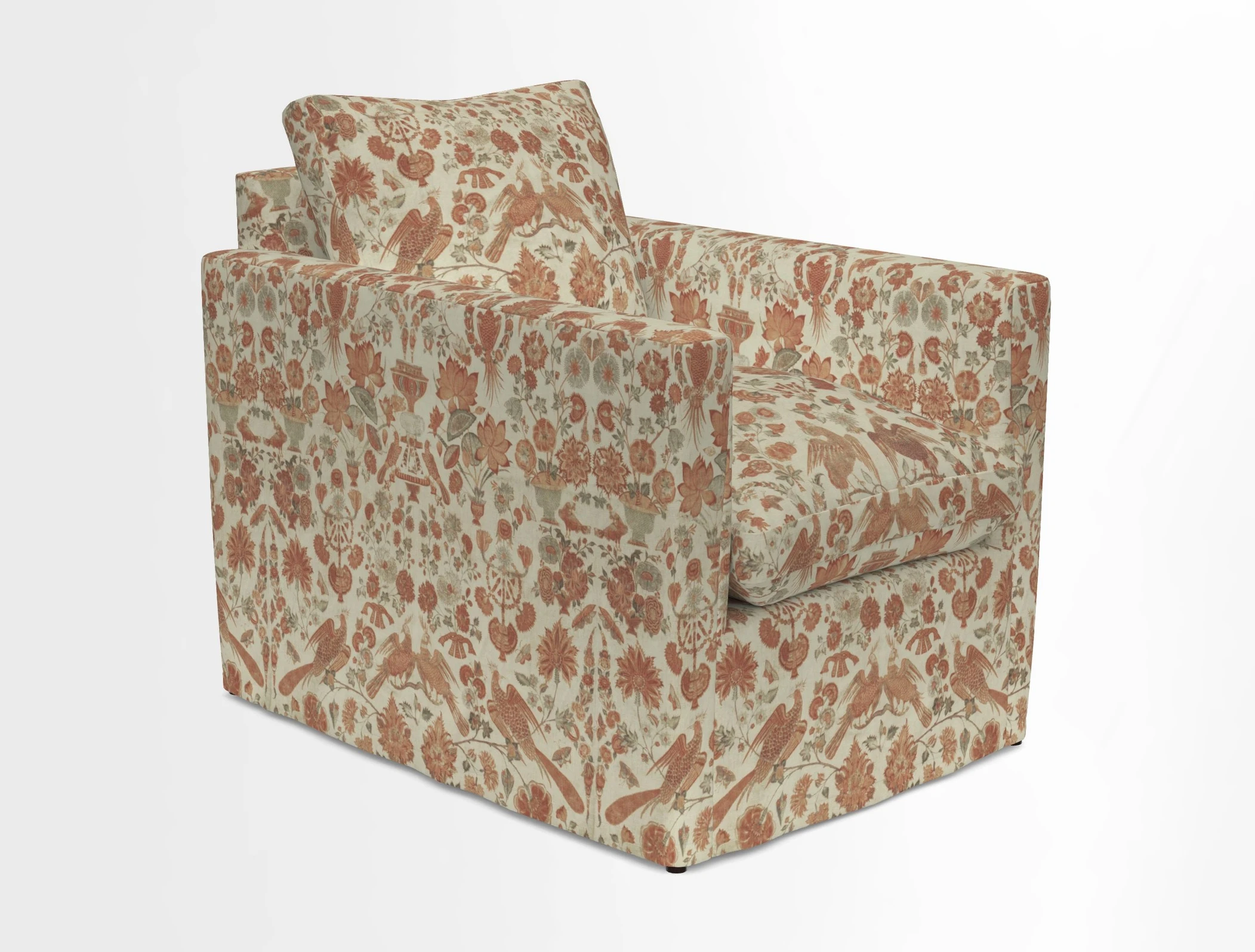 Heyshott Chair in Two Tone Plain Biscuit. Loose cover option available