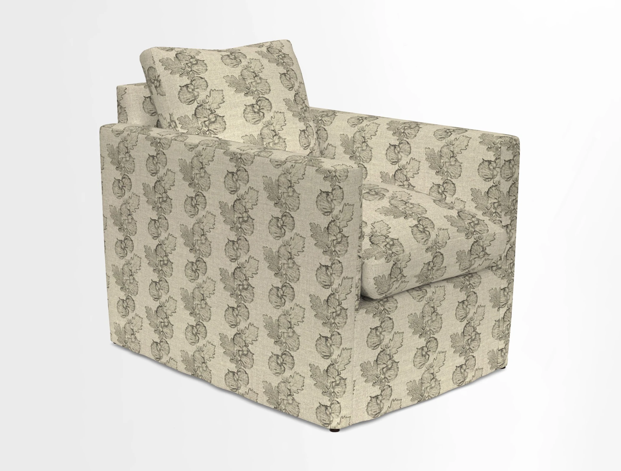 Heyshott Chair in Two Tone Plain Biscuit. Loose cover option available