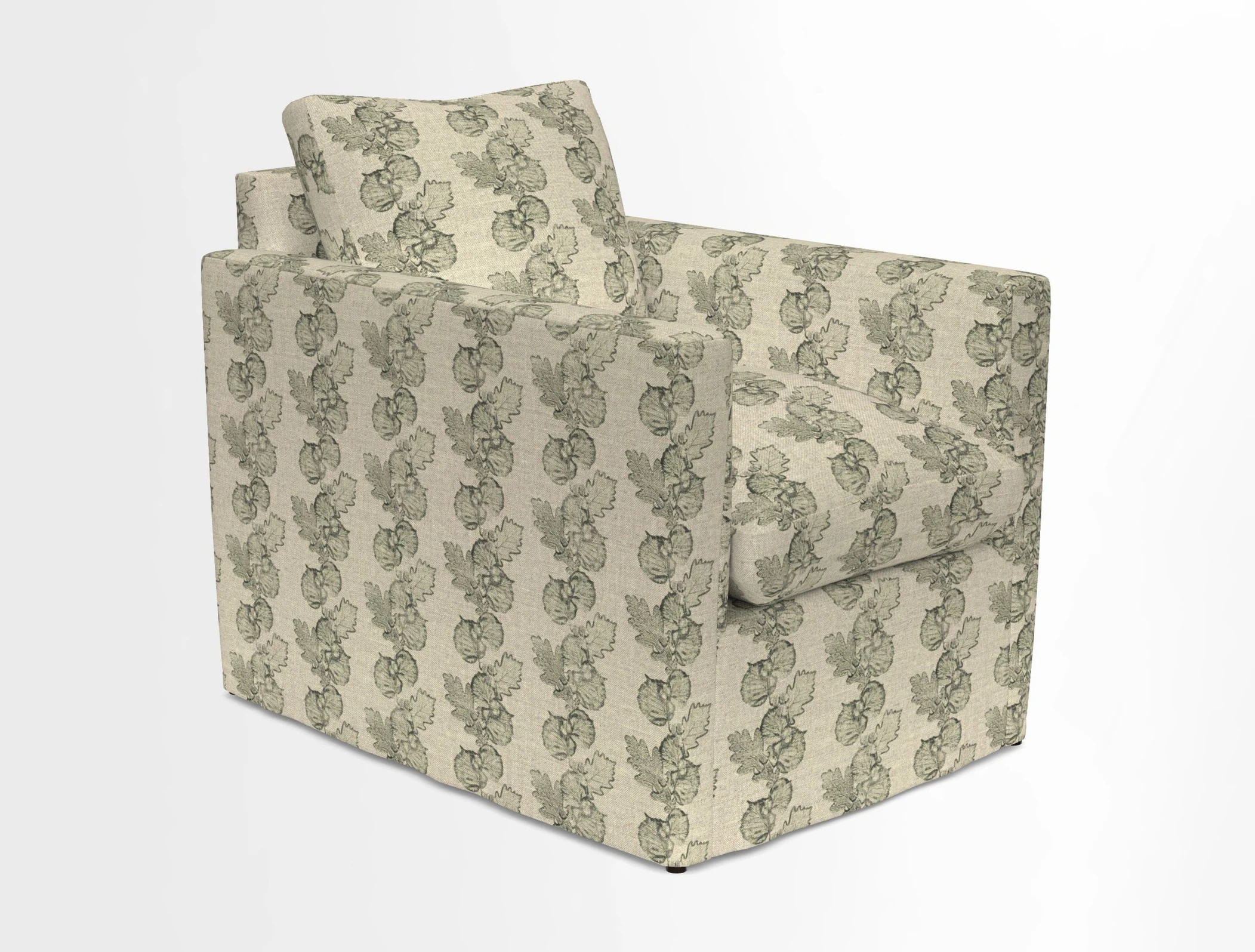Heyshott Chair in Two Tone Plain Biscuit. Loose cover option available