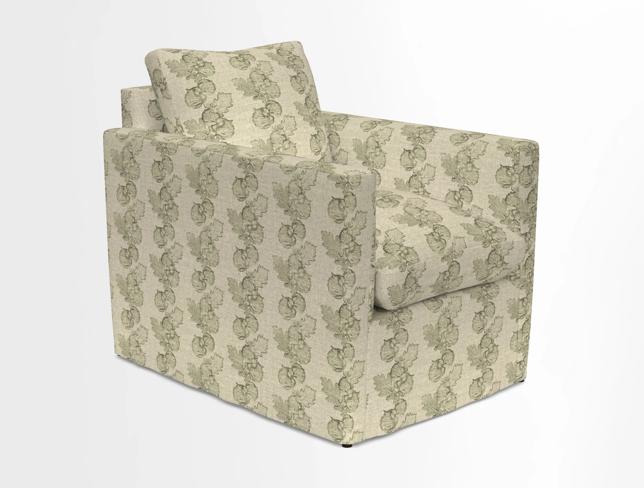 Heyshott Chair in Two Tone Plain Biscuit. Loose cover option available