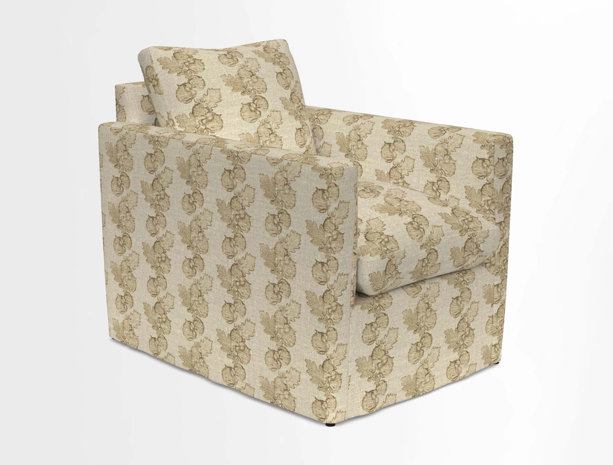 Heyshott Chair in Two Tone Plain Biscuit. Loose cover option available