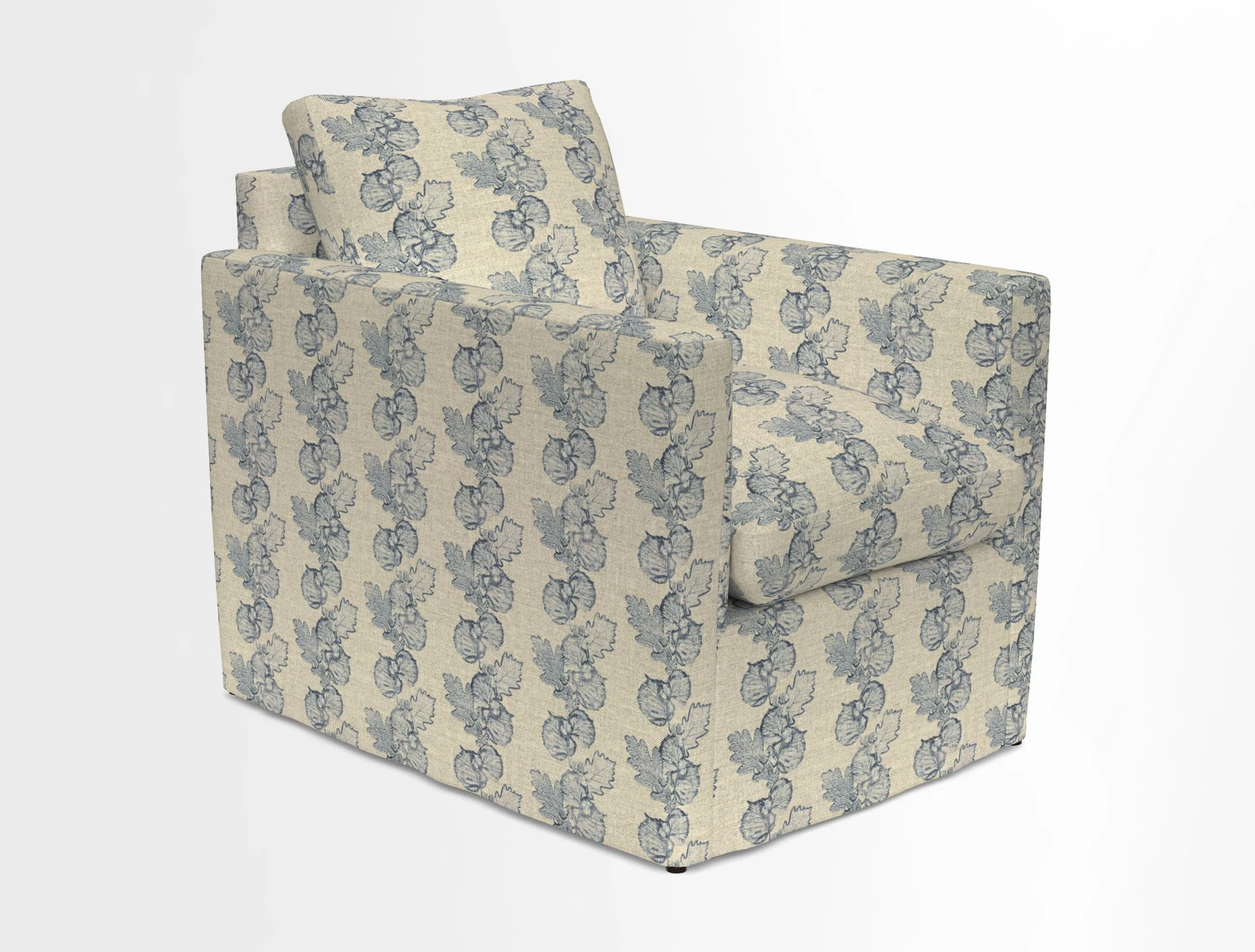 Heyshott Chair in Two Tone Plain Biscuit. Loose cover option available