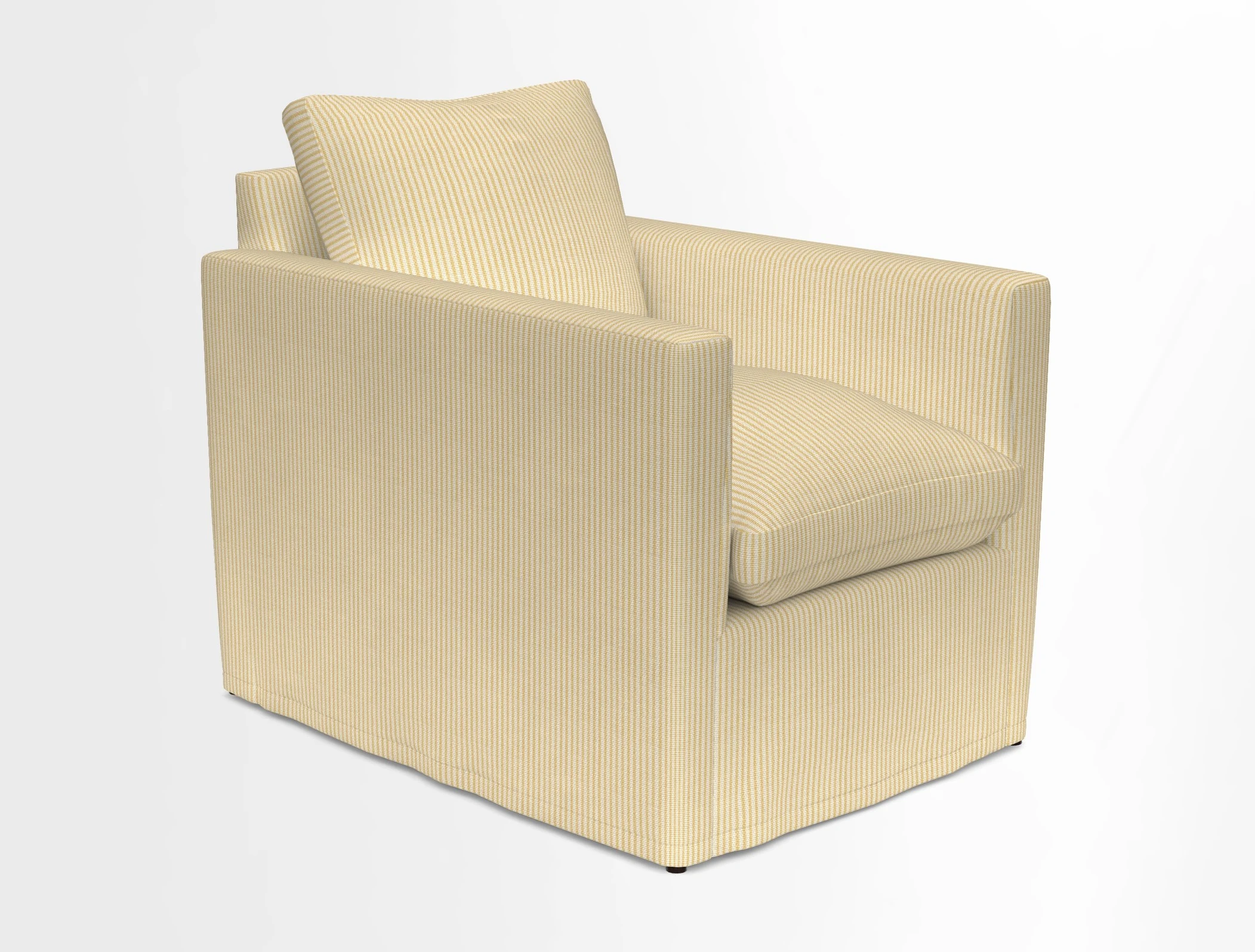 Heyshott Chair in Two Tone Plain Biscuit. Loose cover option available