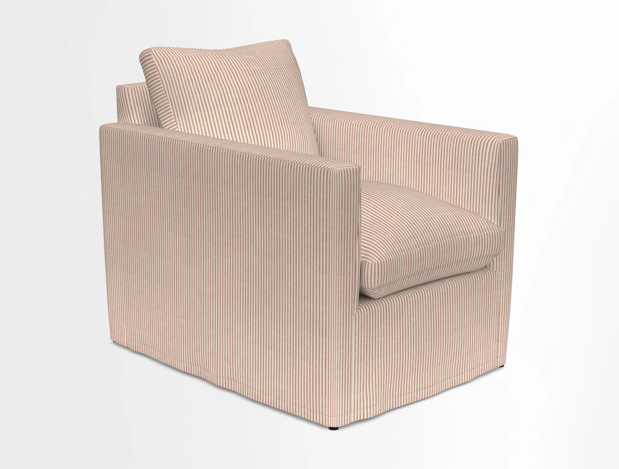 Heyshott Chair in Two Tone Plain Biscuit. Loose cover option available