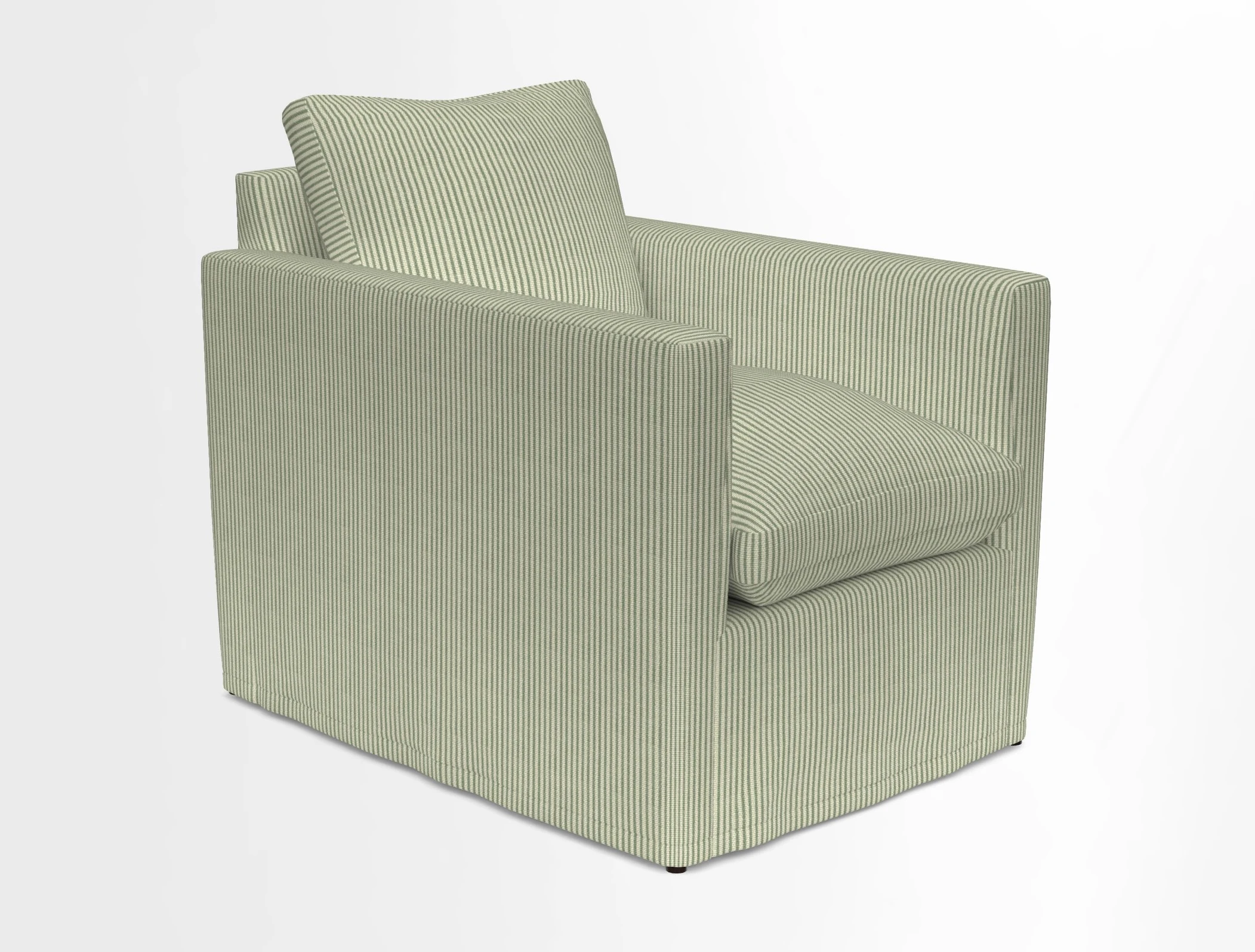 Heyshott Chair in Two Tone Plain Biscuit. Loose cover option available