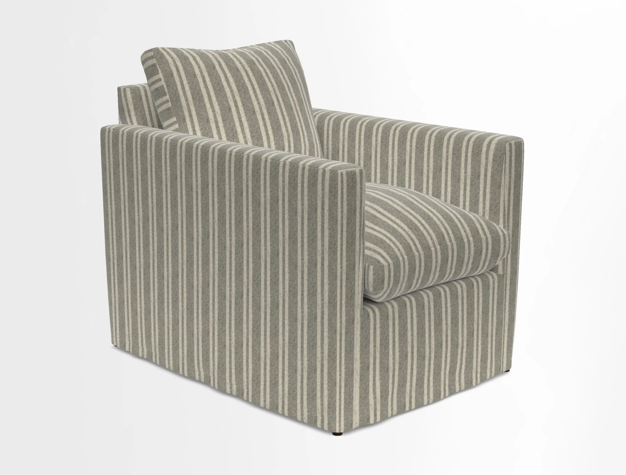 Heyshott Chair in Two Tone Plain Biscuit. Loose cover option available