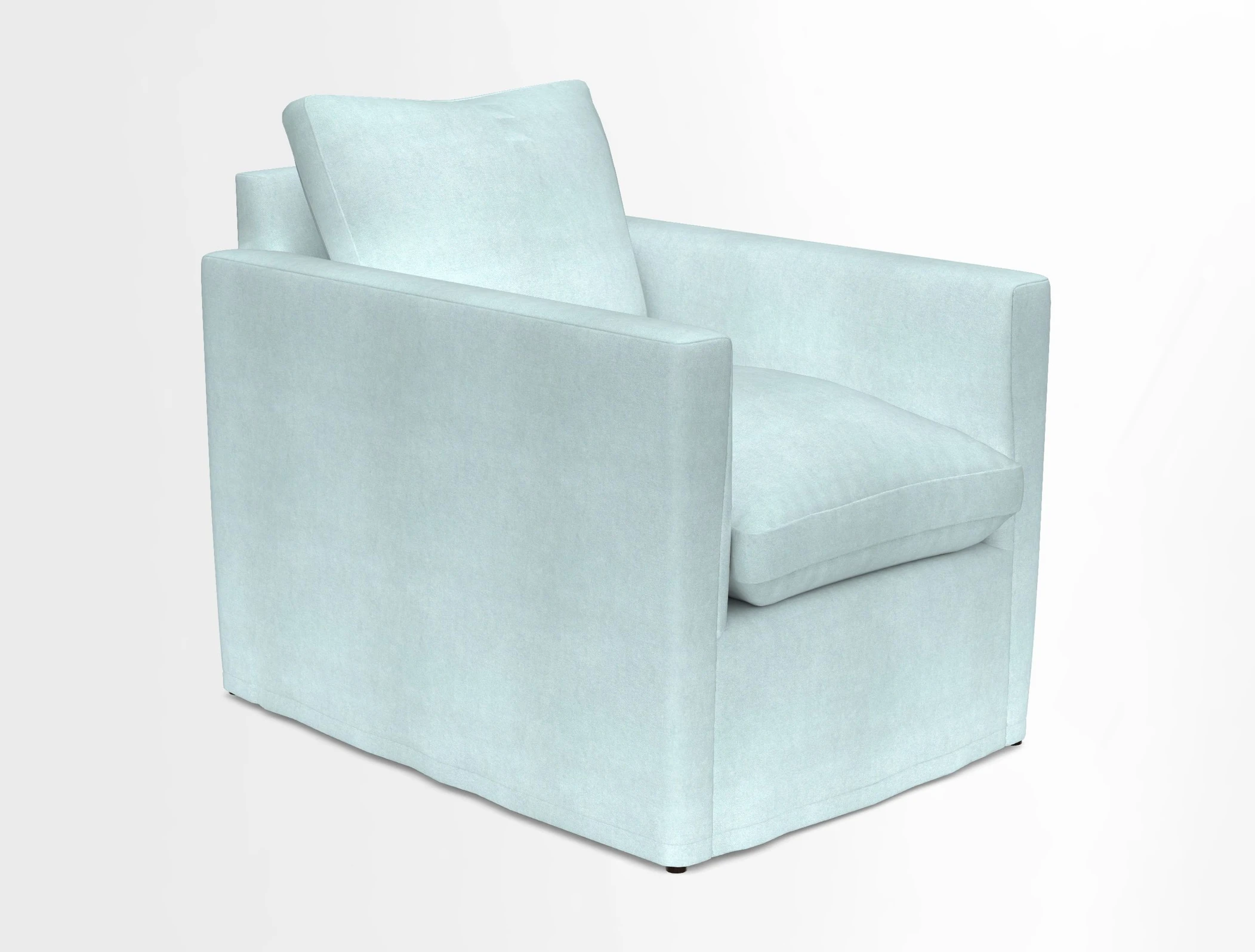 Heyshott Chair in Two Tone Plain Biscuit. Loose cover option available