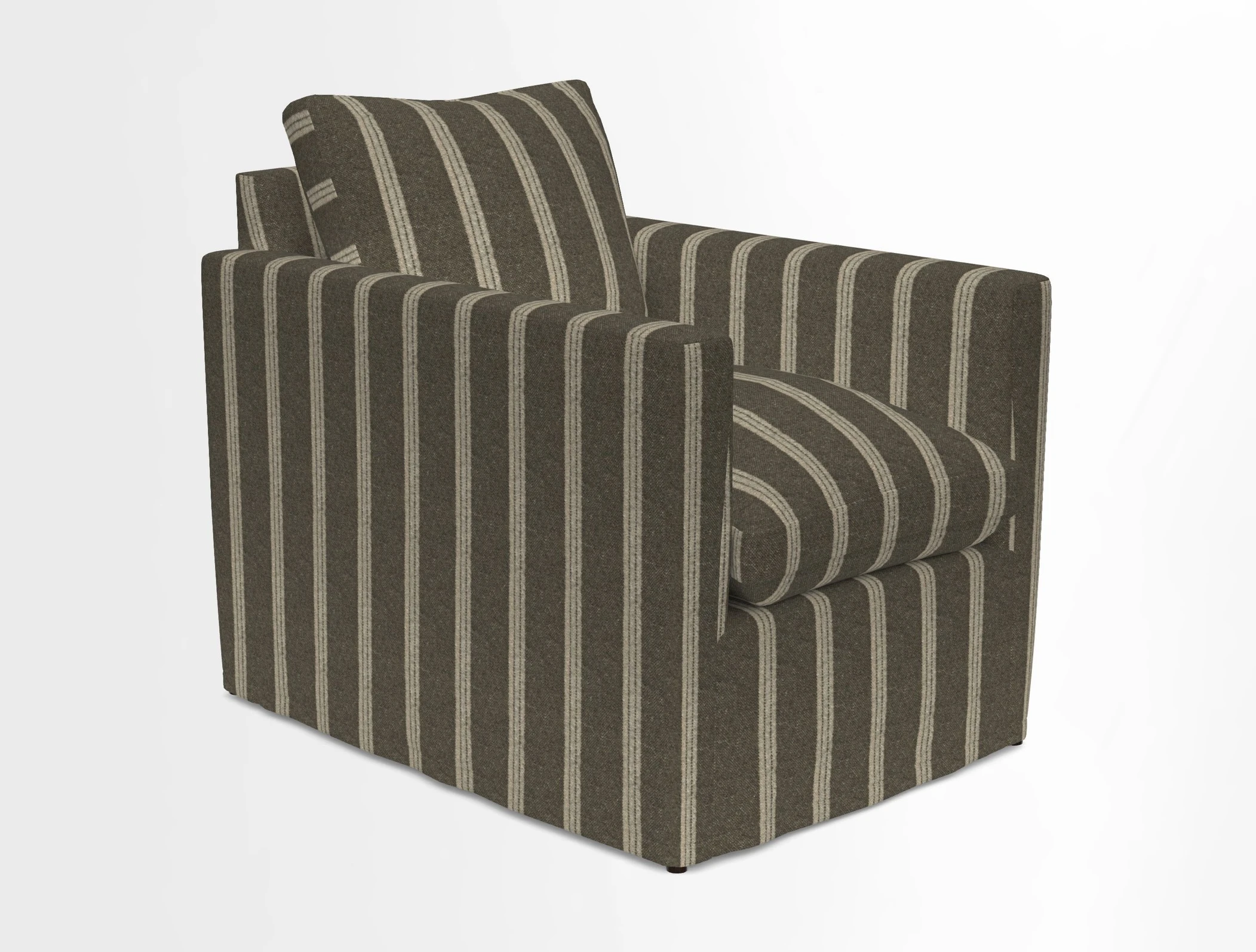 Heyshott Chair in Two Tone Plain Biscuit. Loose cover option available