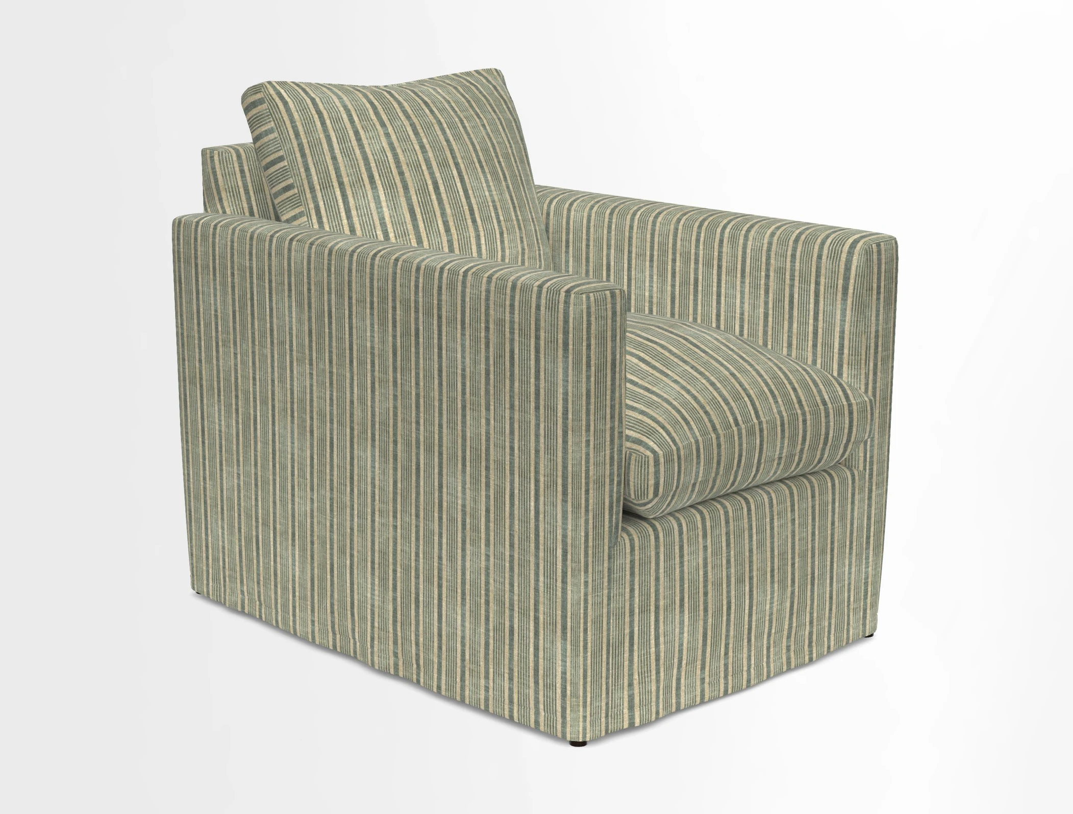 Heyshott Chair in Two Tone Plain Biscuit. Loose cover option available