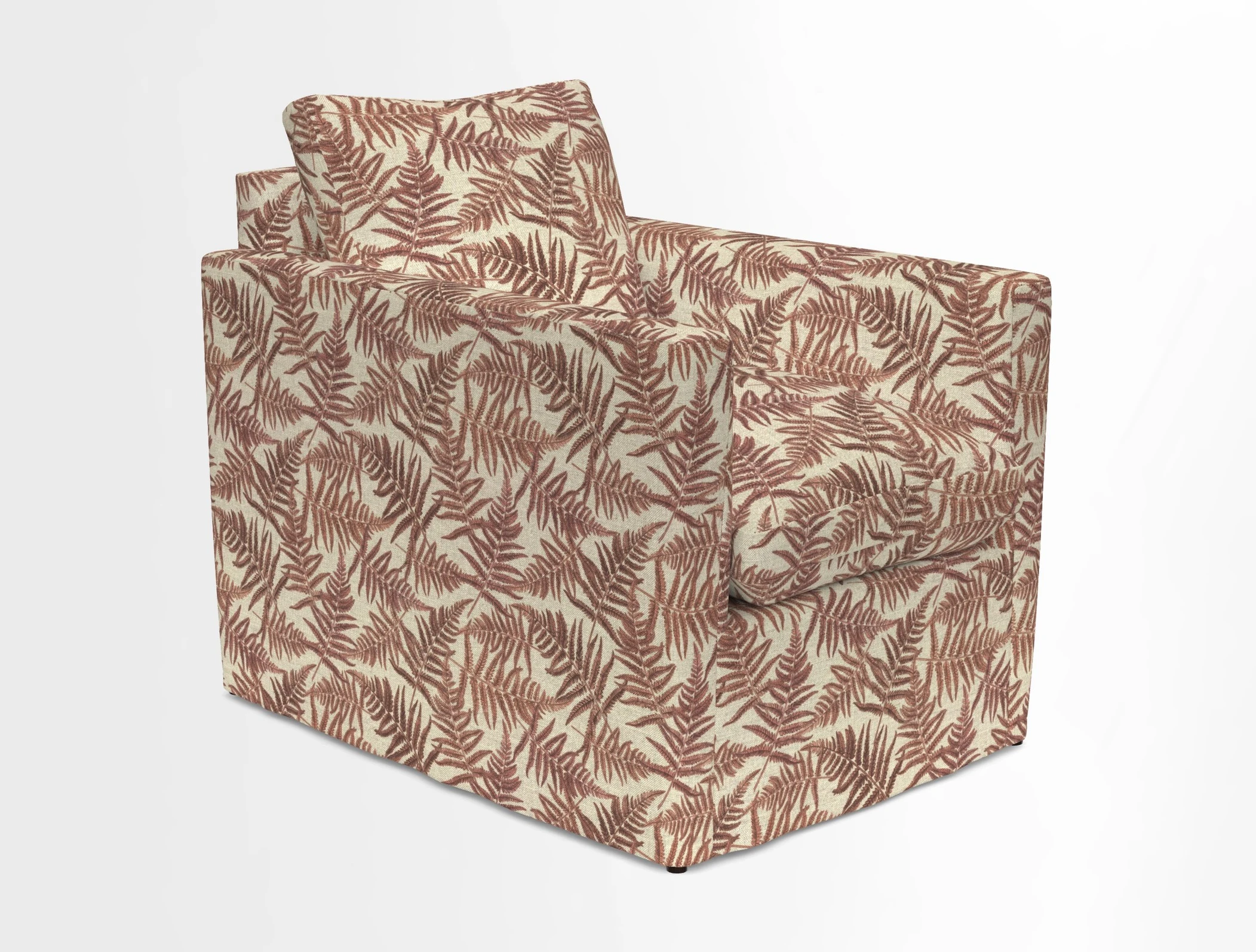 Heyshott Chair in Two Tone Plain Biscuit. Loose cover option available
