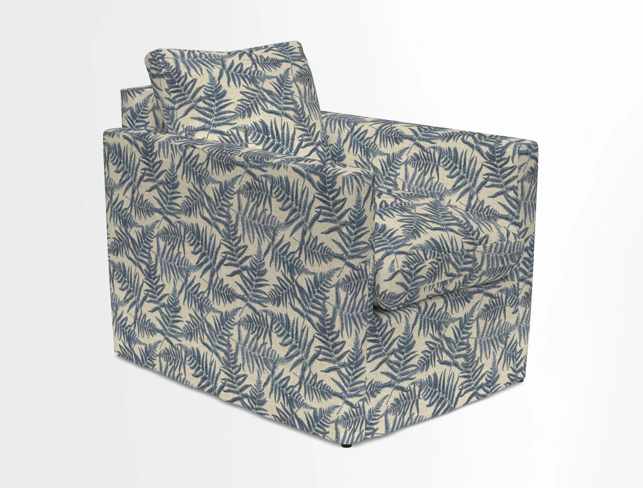 Heyshott Chair in Two Tone Plain Biscuit. Loose cover option available
