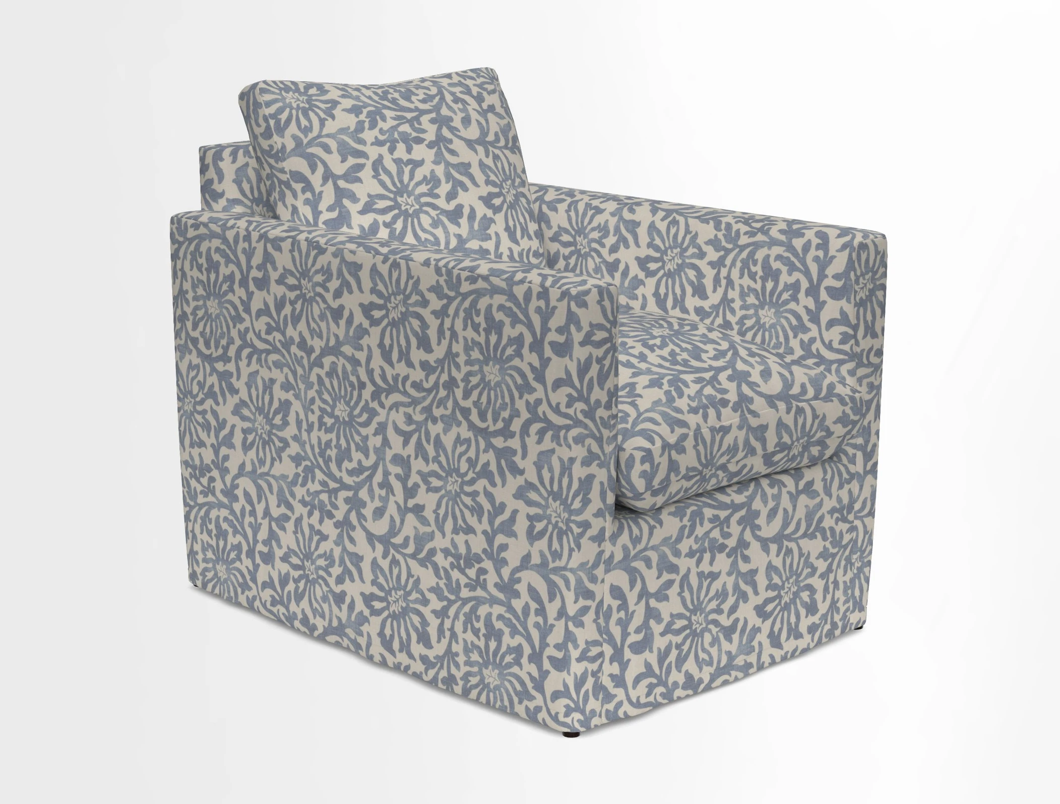 Heyshott Chair in Two Tone Plain Biscuit. Loose cover option available
