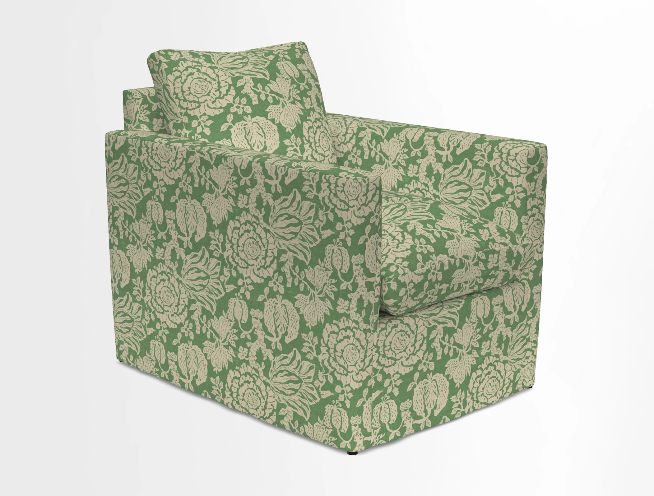 Heyshott Chair in Two Tone Plain Biscuit. Loose cover option available