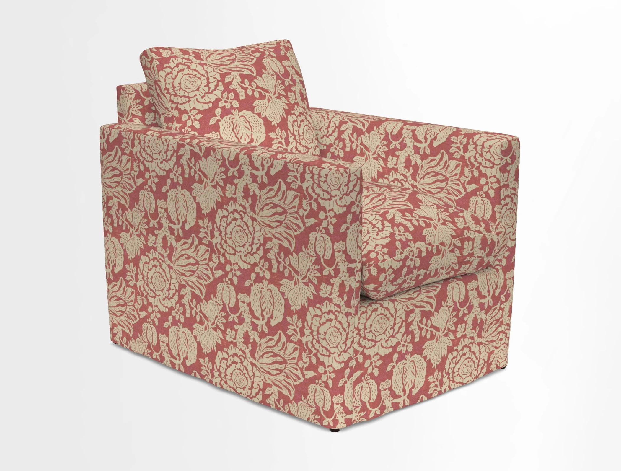 Heyshott Chair in Two Tone Plain Biscuit. Loose cover option available