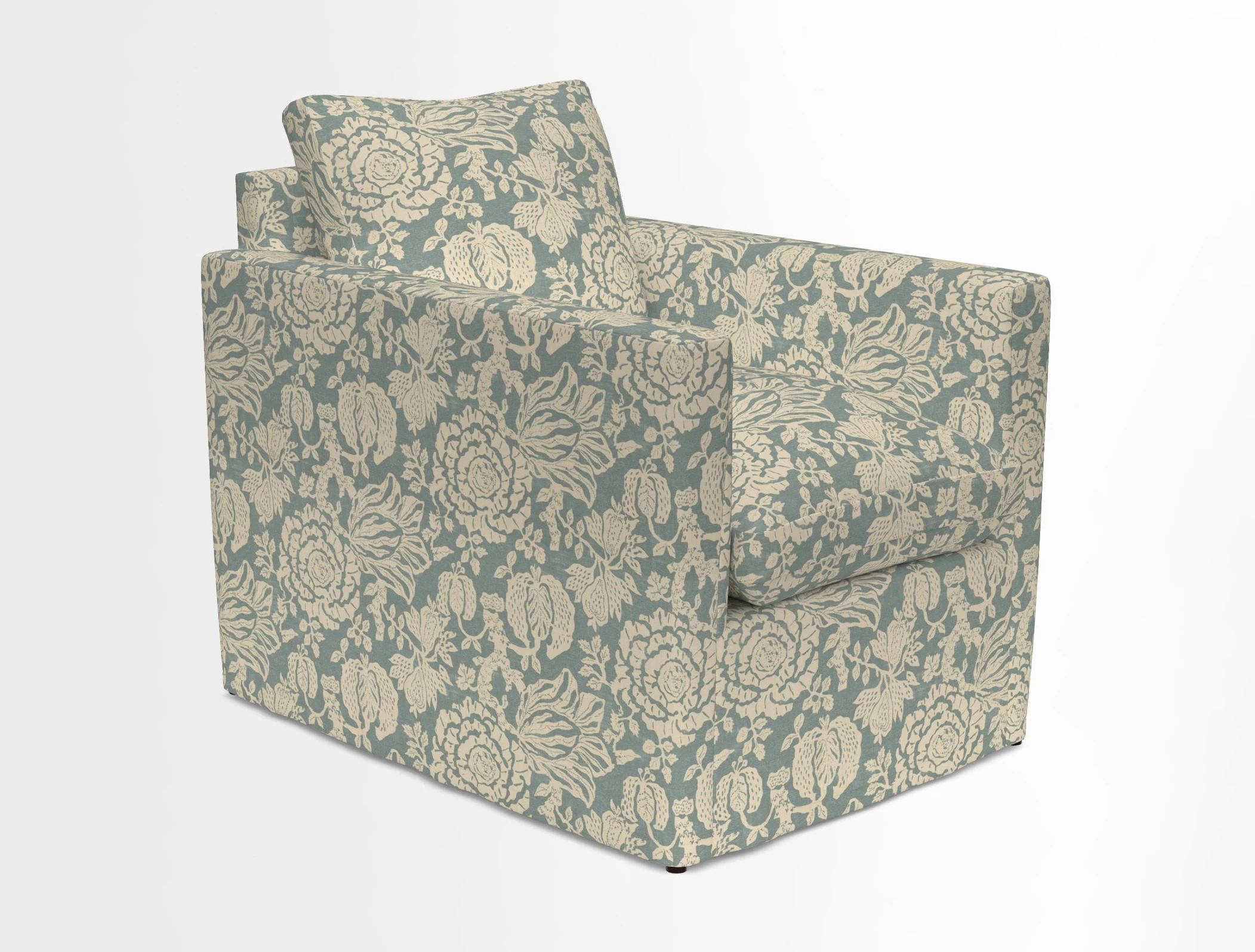 Heyshott Chair in Two Tone Plain Biscuit. Loose cover option available