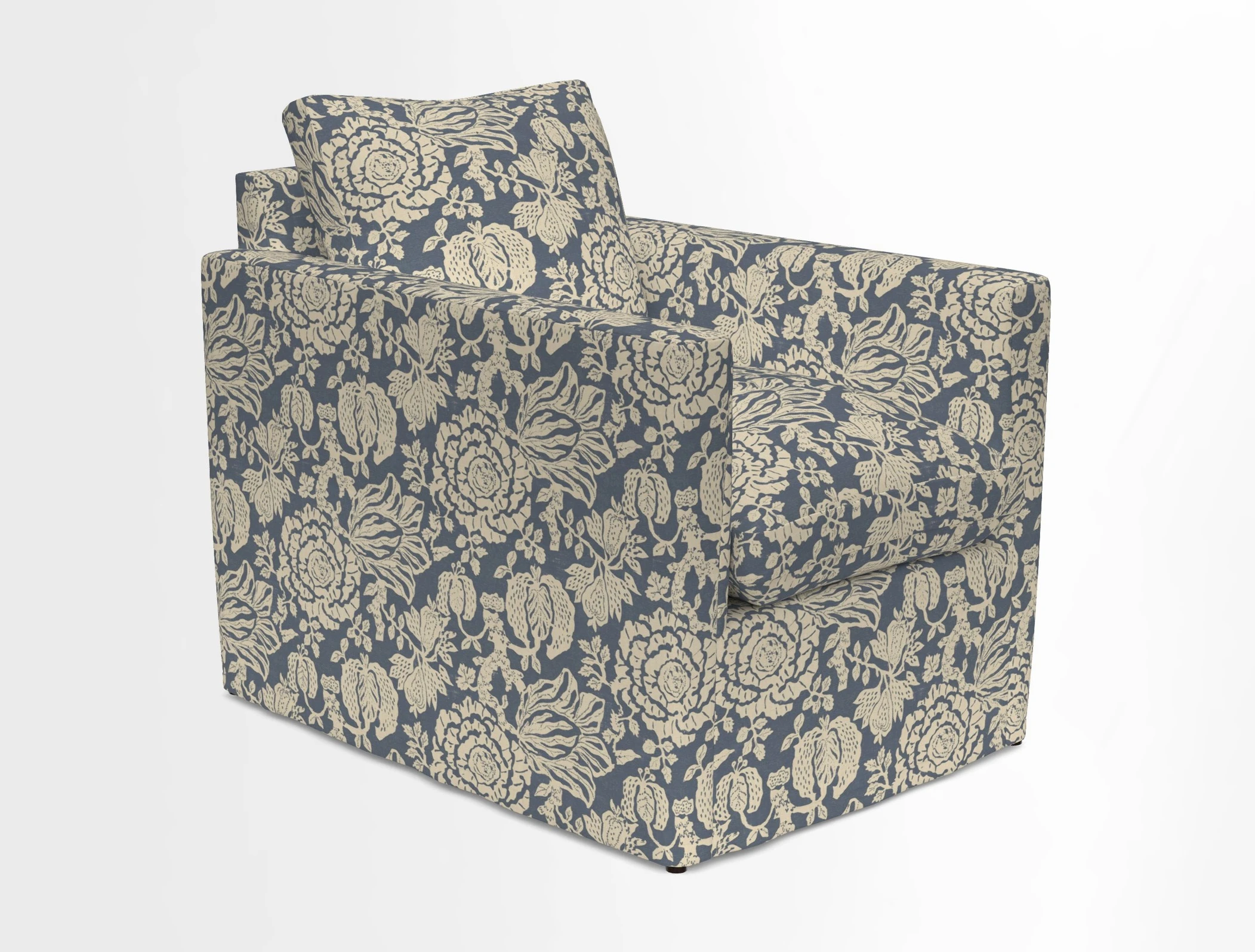 Heyshott Chair in Two Tone Plain Biscuit. Loose cover option available