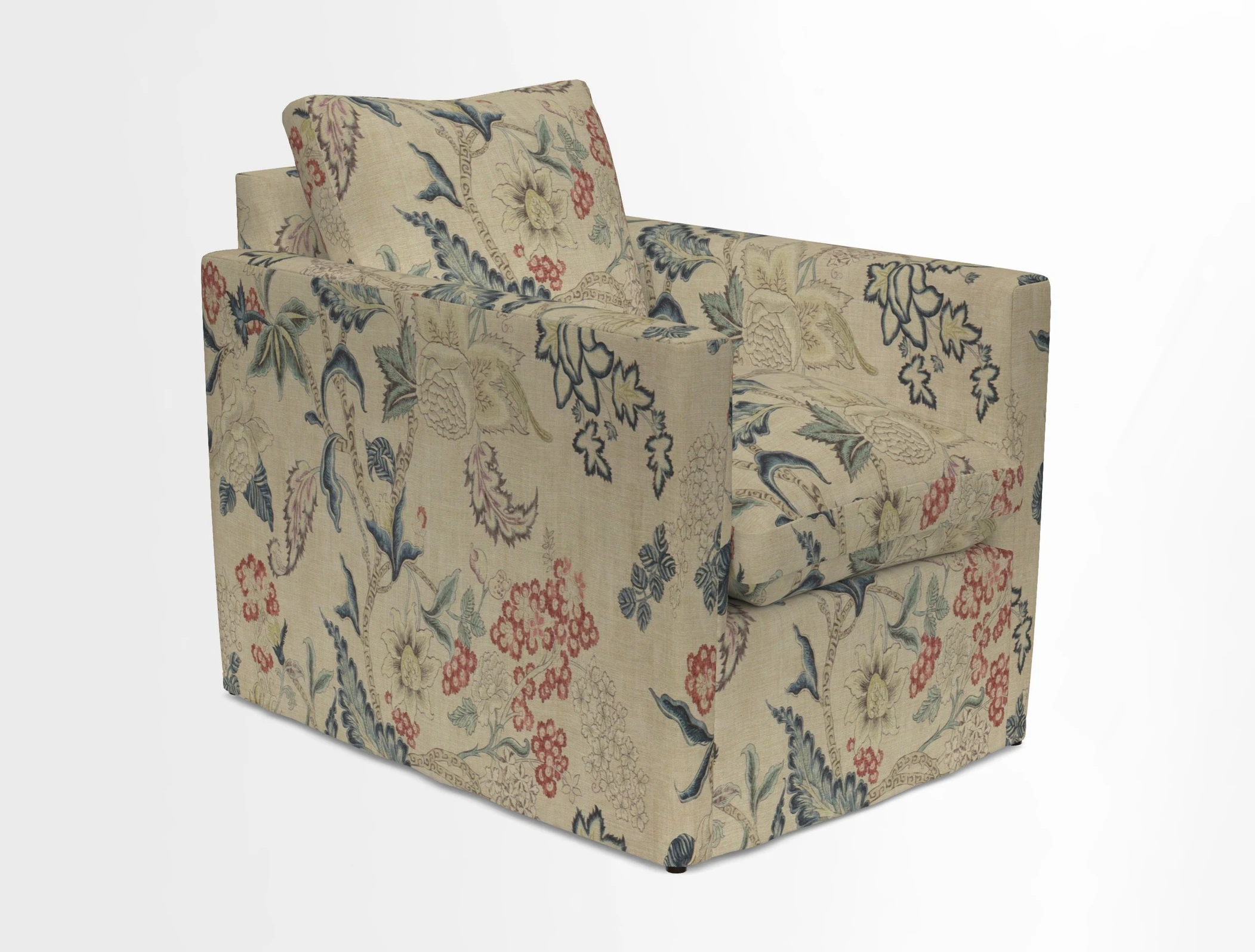 Heyshott Chair in Two Tone Plain Biscuit. Loose cover option available