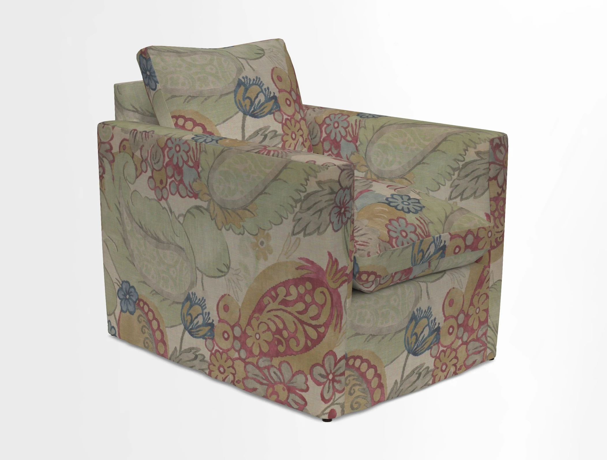 Heyshott Chair in Two Tone Plain Biscuit. Loose cover option available