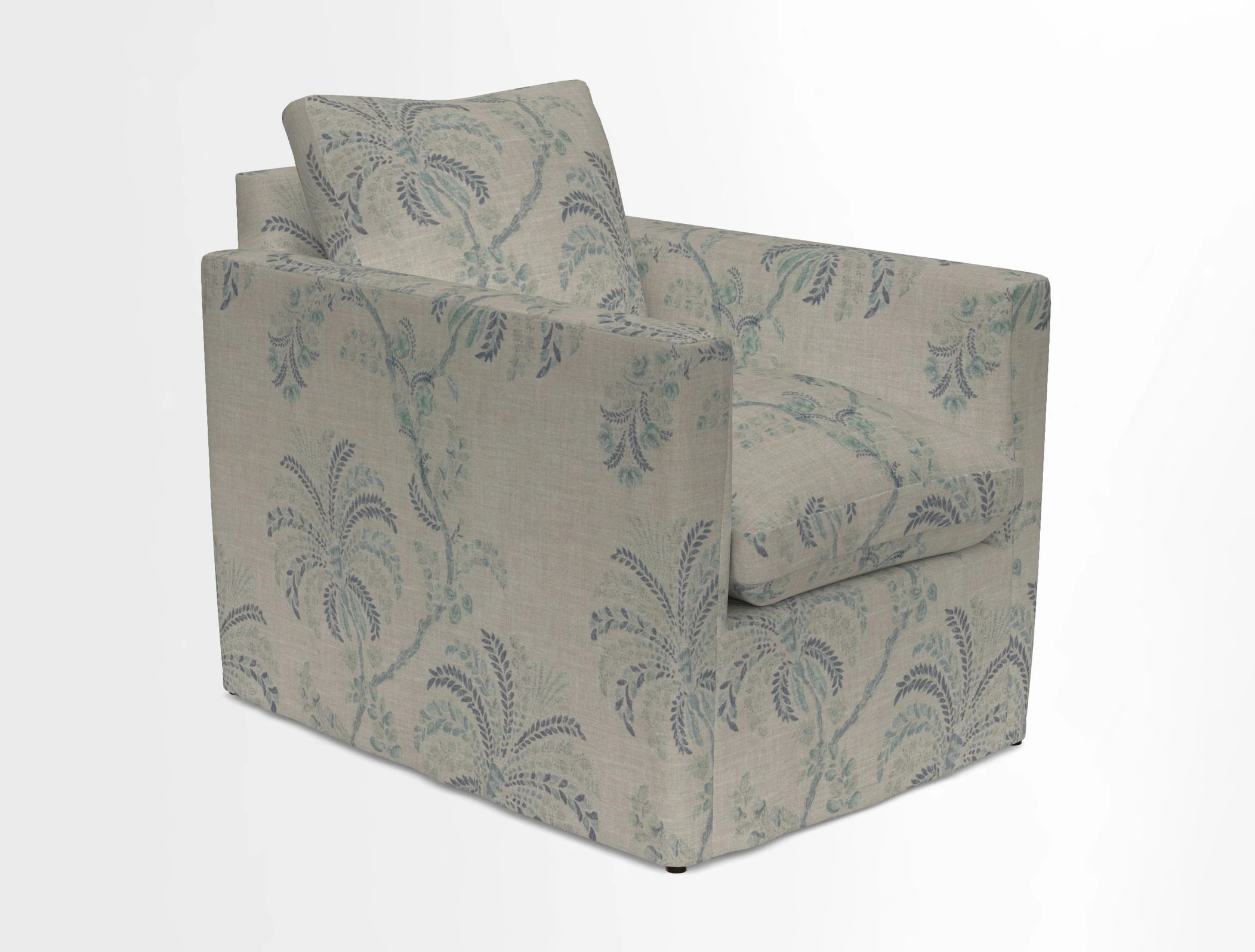 Heyshott Chair in Two Tone Plain Biscuit. Loose cover option available