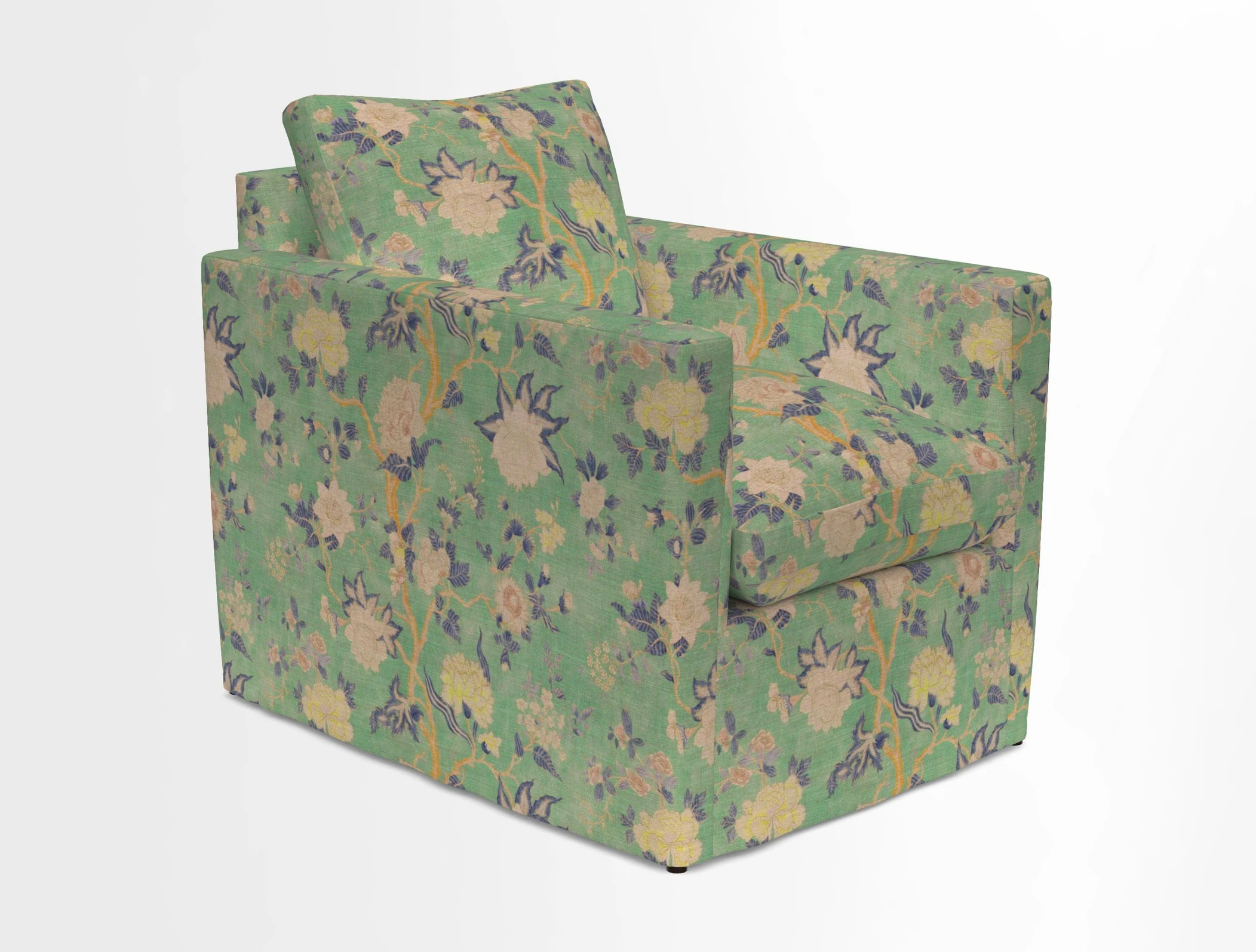 Heyshott Chair in Two Tone Plain Biscuit. Loose cover option available