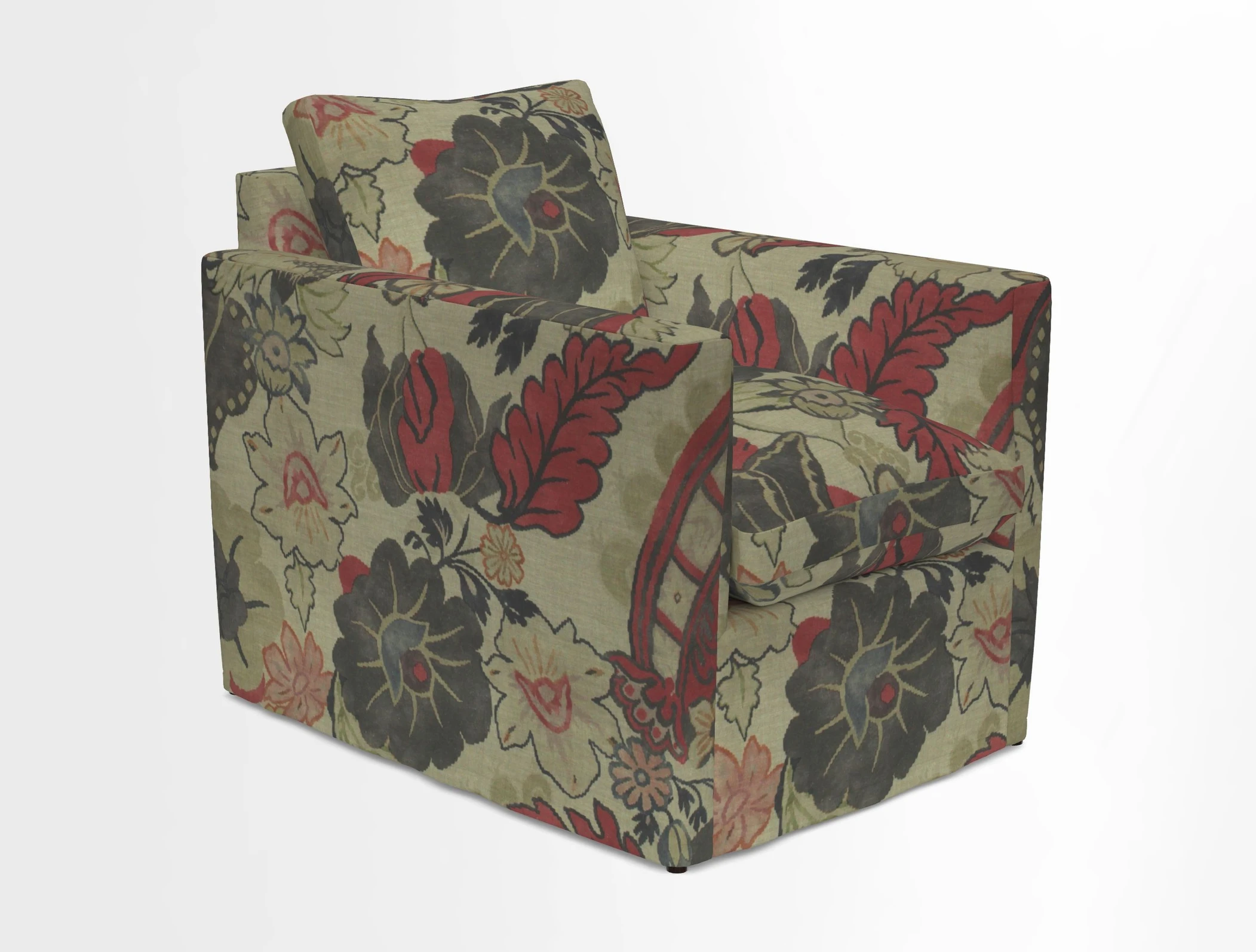 Heyshott Chair in Two Tone Plain Biscuit. Loose cover option available