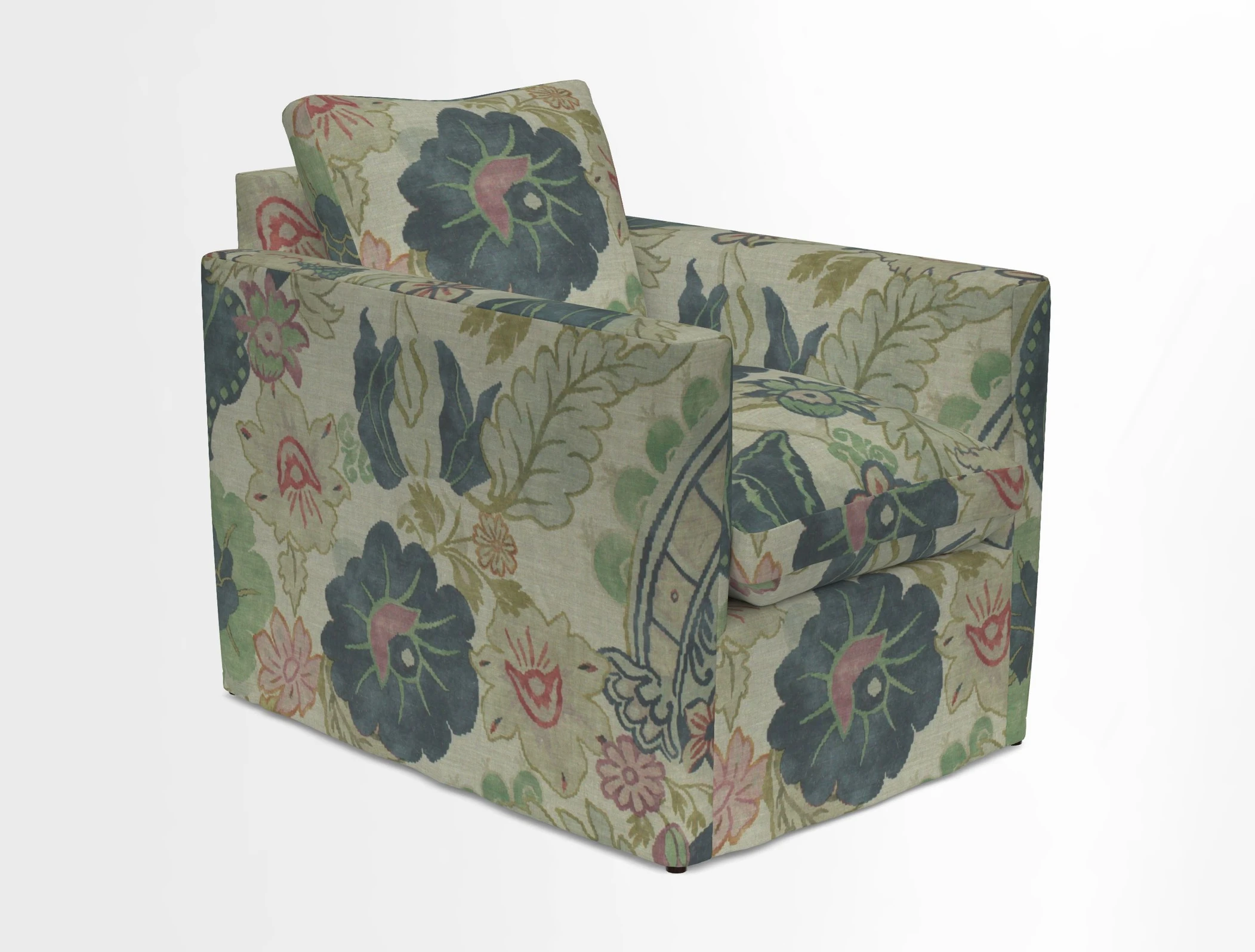 Heyshott Chair in Two Tone Plain Biscuit. Loose cover option available