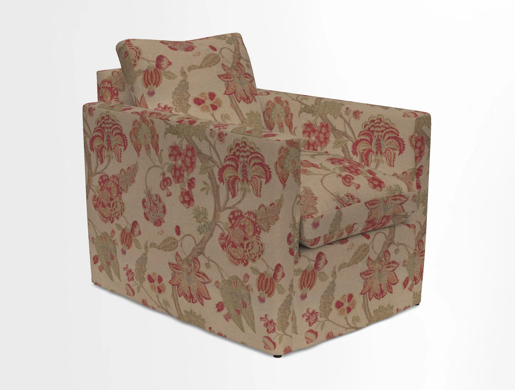 Heyshott Chair in Two Tone Plain Biscuit. Loose cover option available