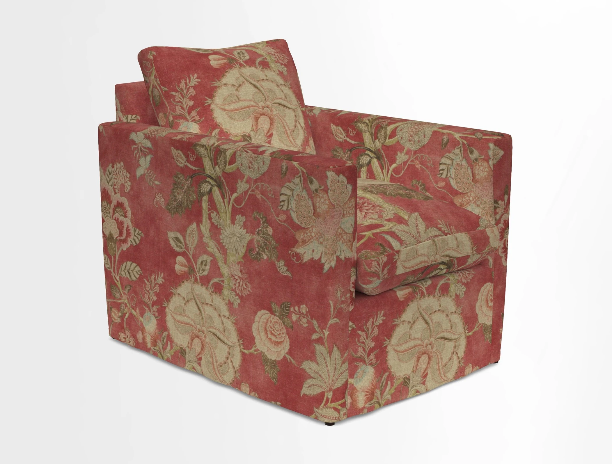 Heyshott Chair in Two Tone Plain Biscuit. Loose cover option available