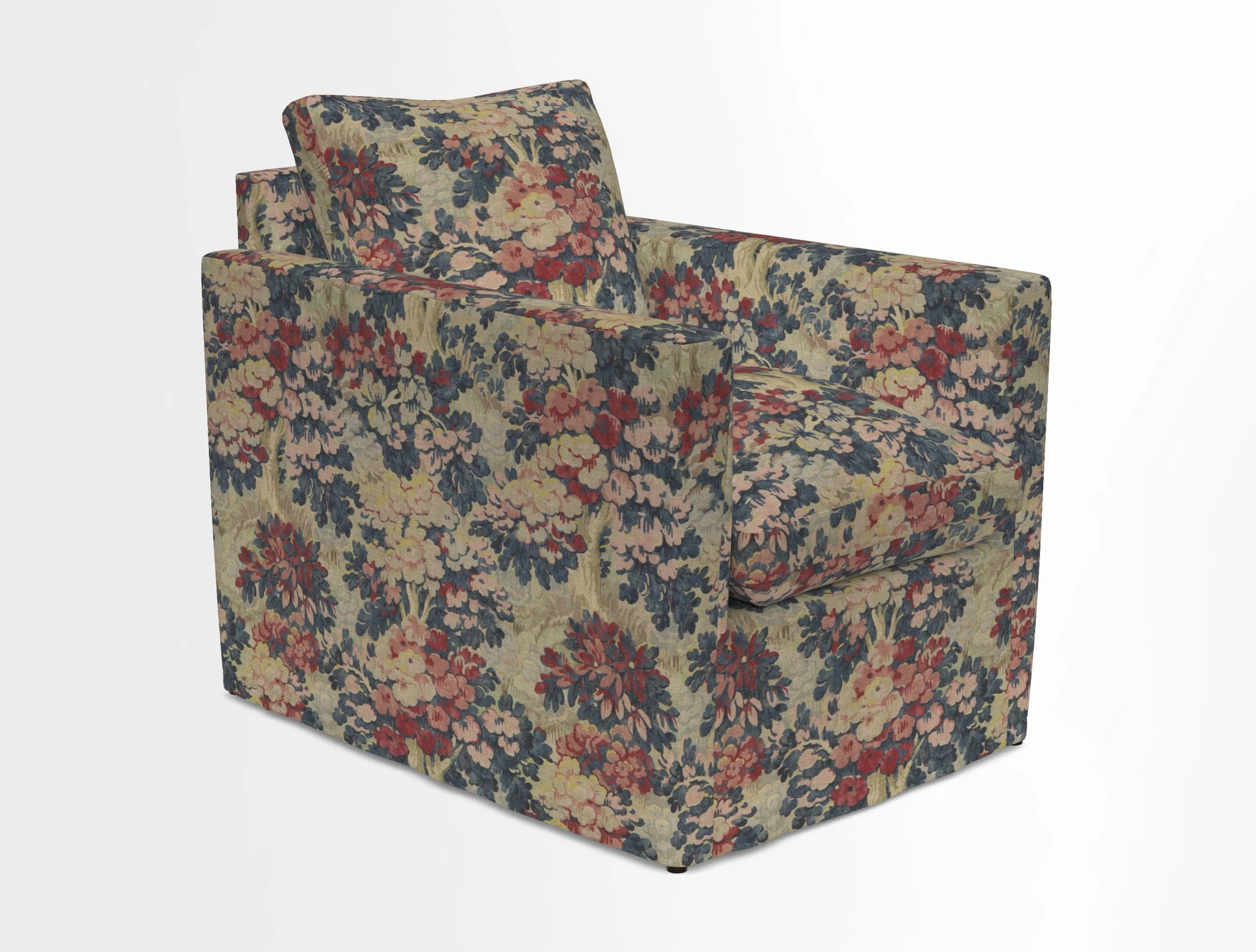 Heyshott Chair in Two Tone Plain Biscuit. Loose cover option available