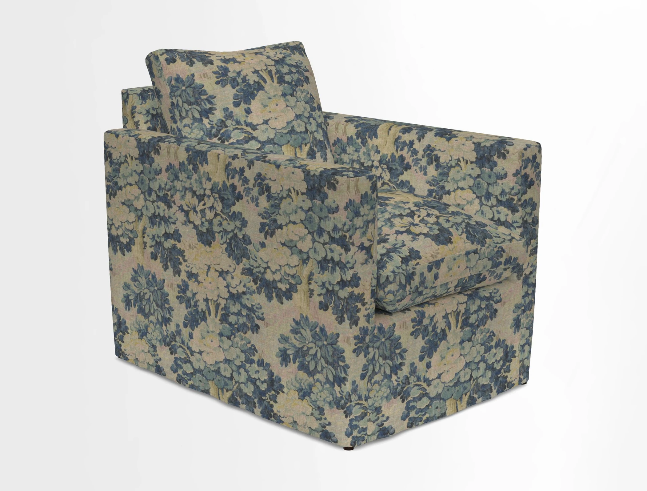 Heyshott Chair in Two Tone Plain Biscuit. Loose cover option available