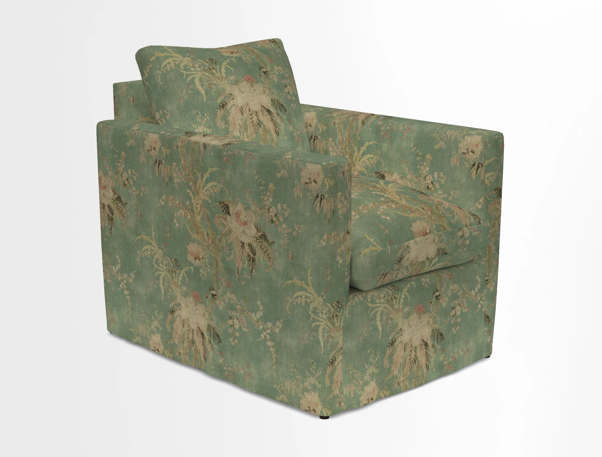 Heyshott Chair in Two Tone Plain Biscuit. Loose cover option available