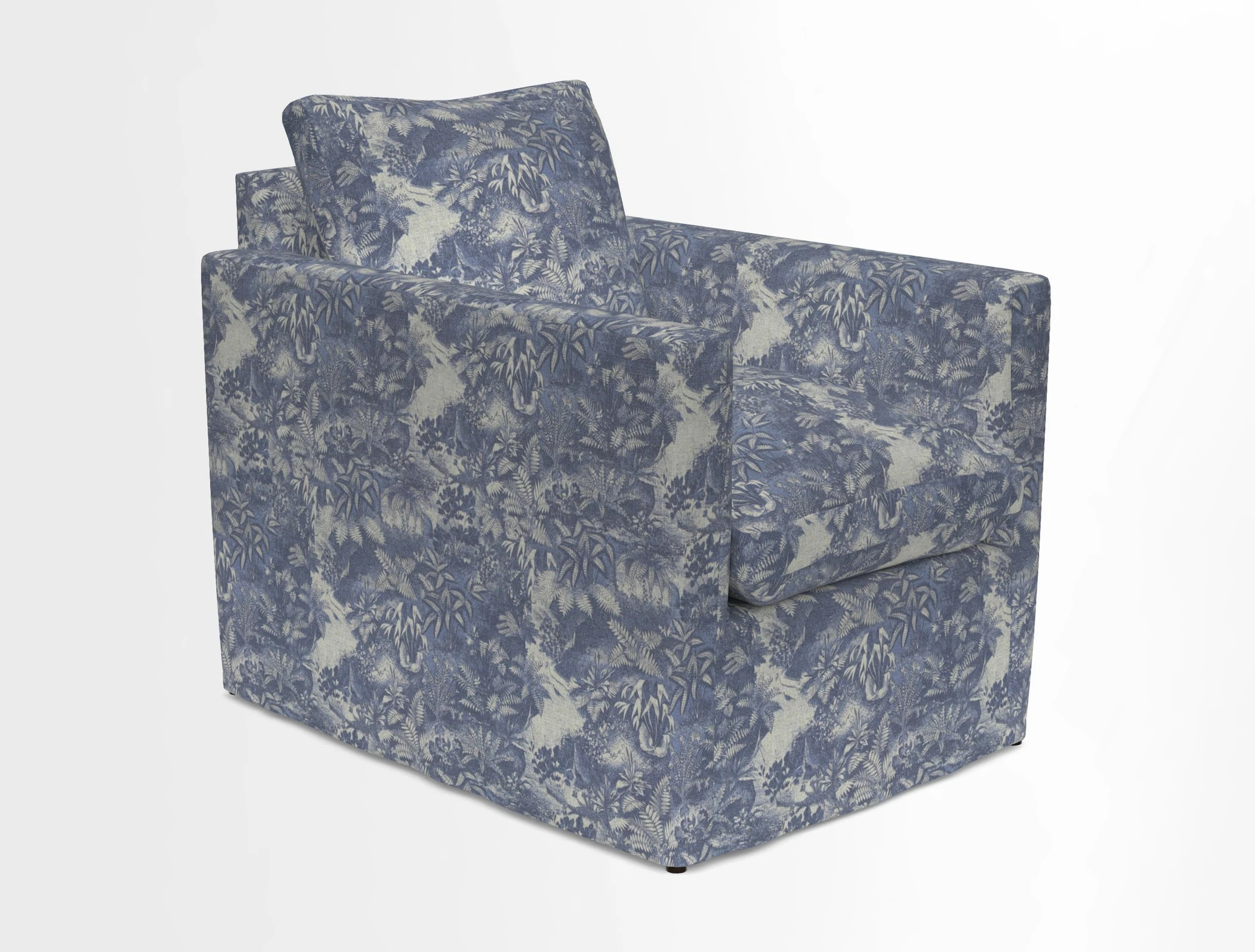 Heyshott Chair in Two Tone Plain Biscuit. Loose cover option available