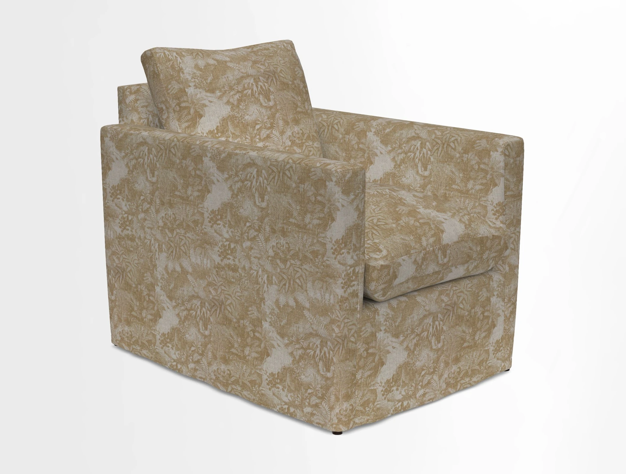Heyshott Chair in Two Tone Plain Biscuit. Loose cover option available
