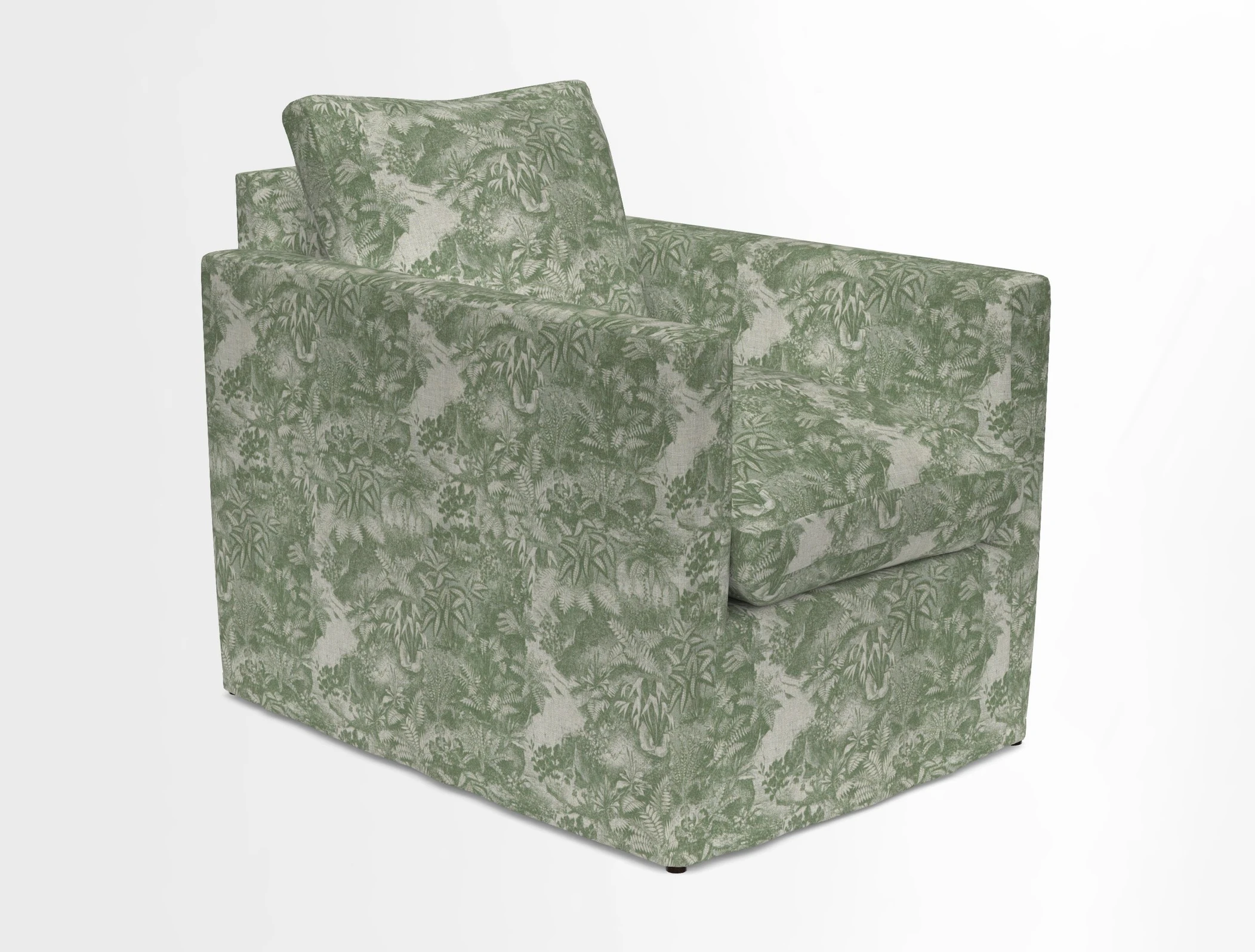 Heyshott Chair in Two Tone Plain Biscuit. Loose cover option available