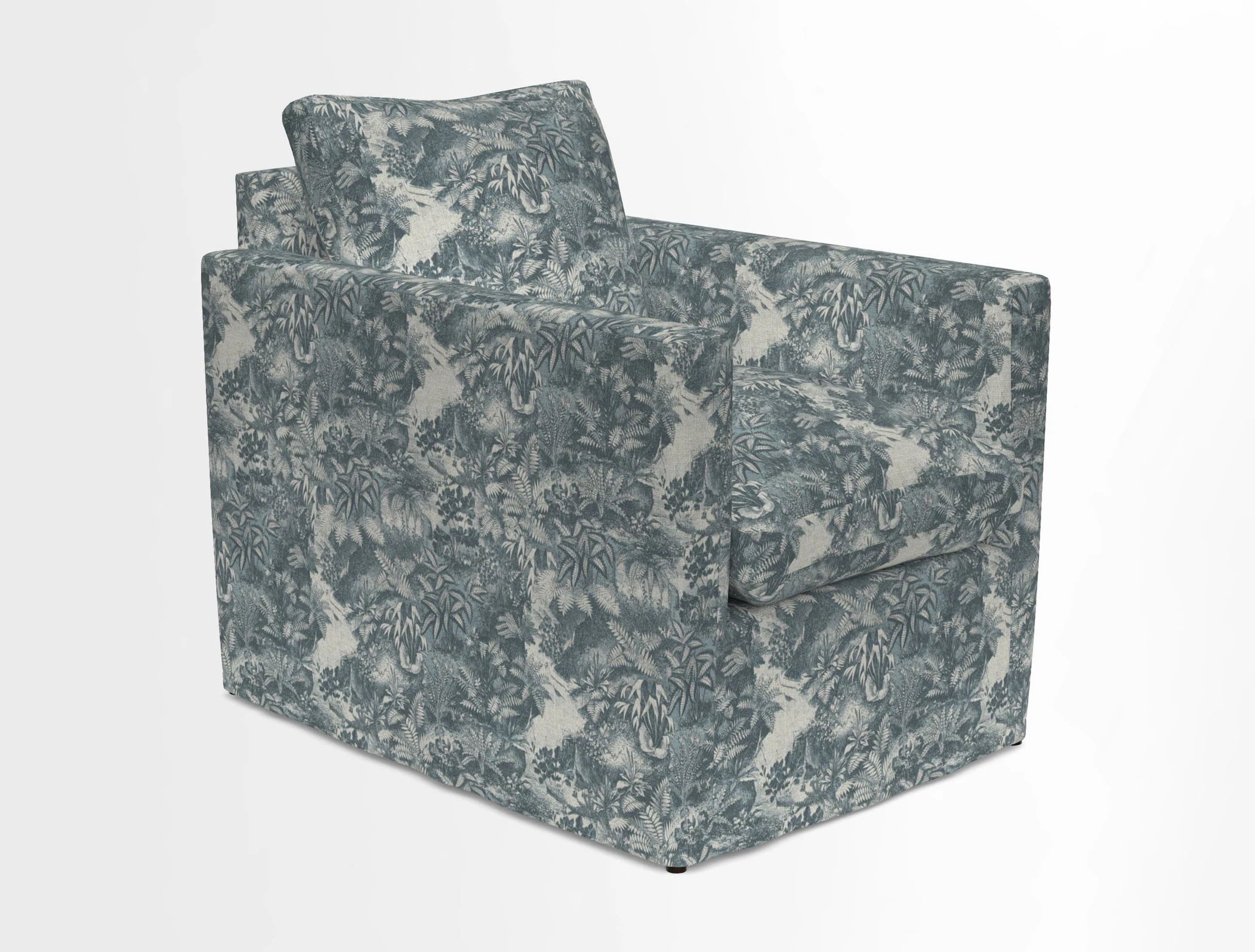 Heyshott Chair in Two Tone Plain Biscuit. Loose cover option available