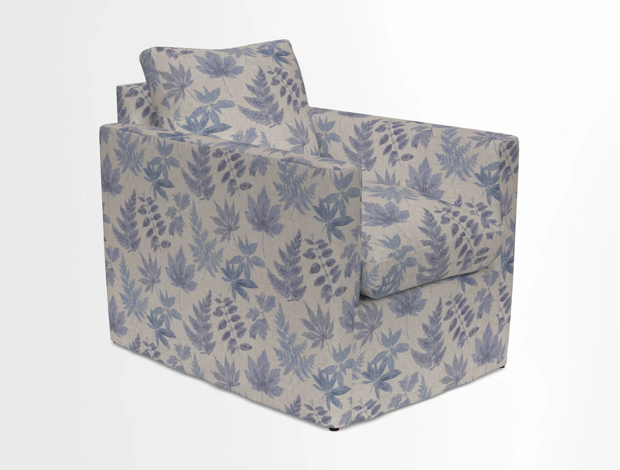 Heyshott Chair in Two Tone Plain Biscuit. Loose cover option available