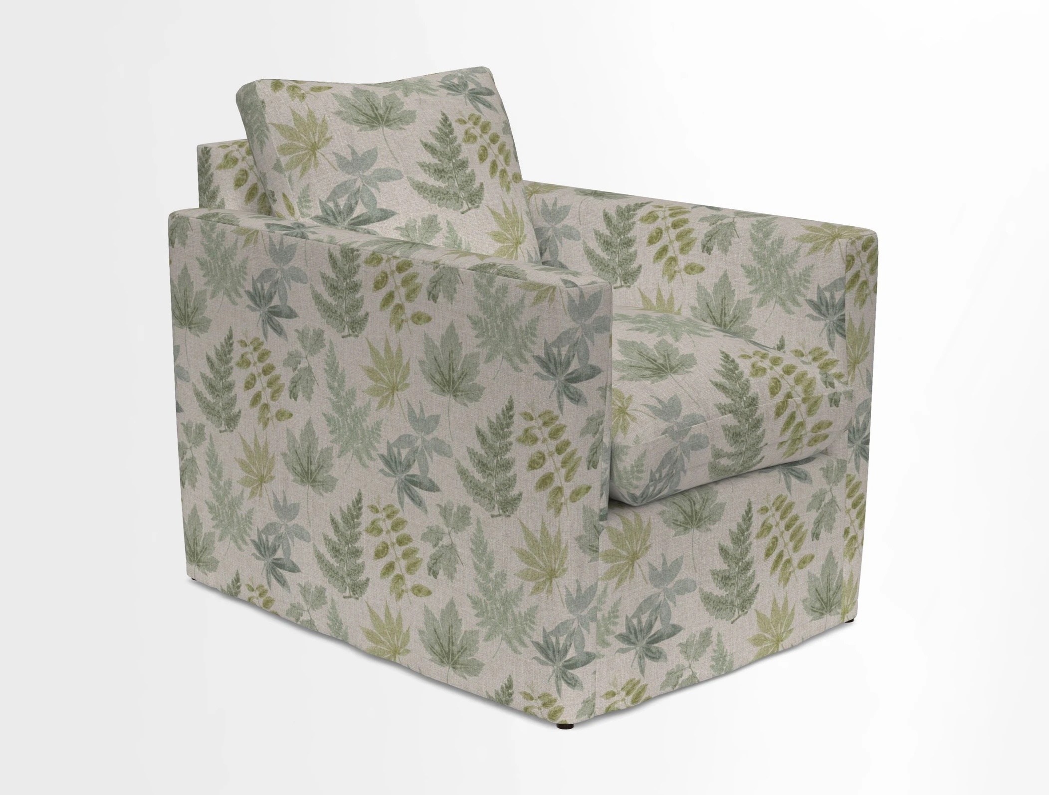 Heyshott Chair in Two Tone Plain Biscuit. Loose cover option available