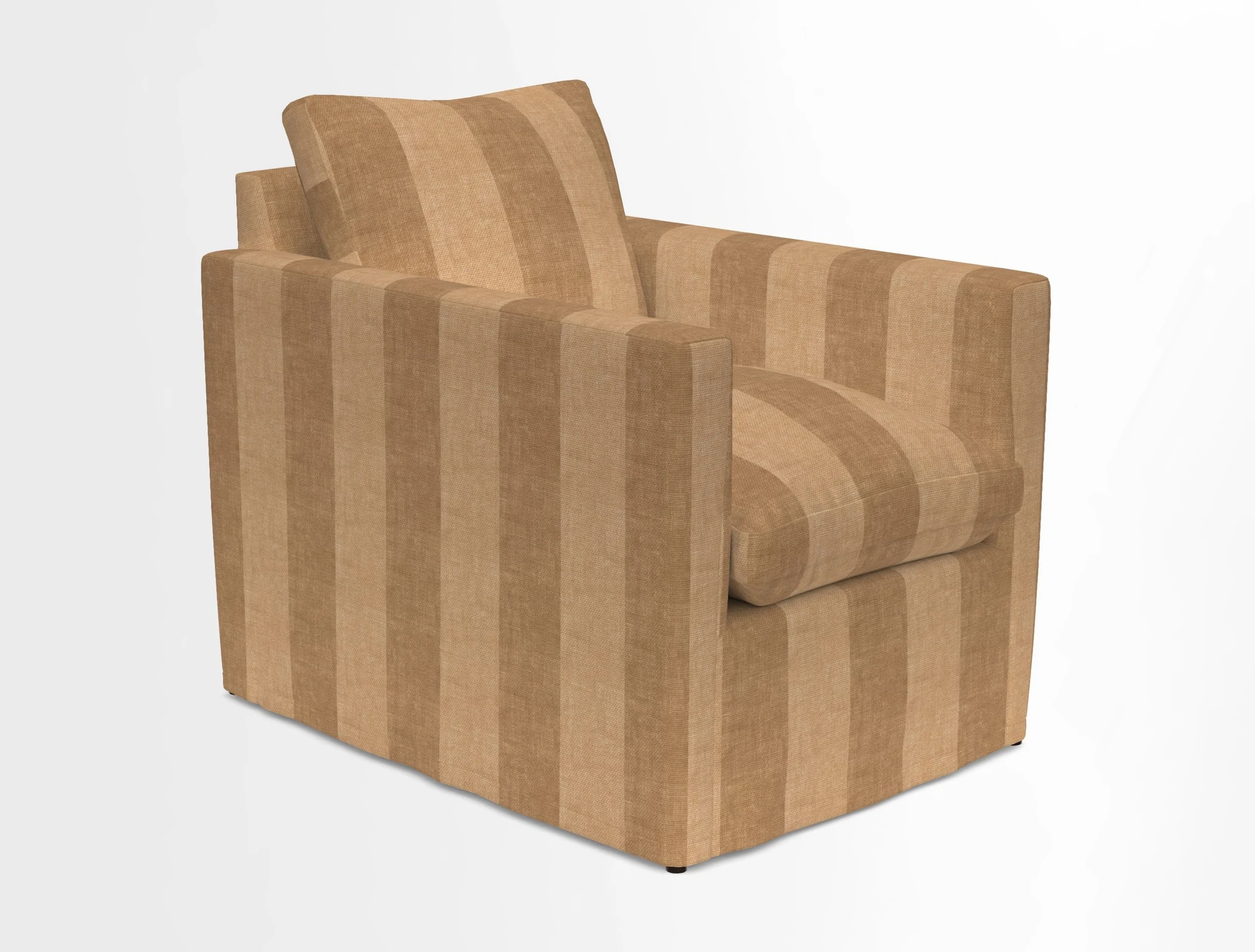 Heyshott Chair in Two Tone Plain Biscuit. Loose cover option available