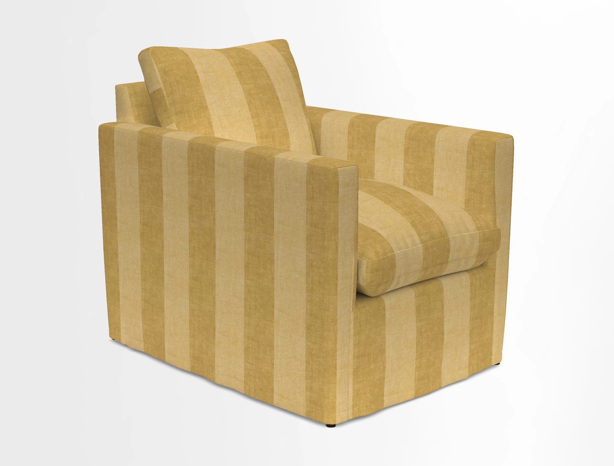 Heyshott Chair in Two Tone Plain Biscuit. Loose cover option available
