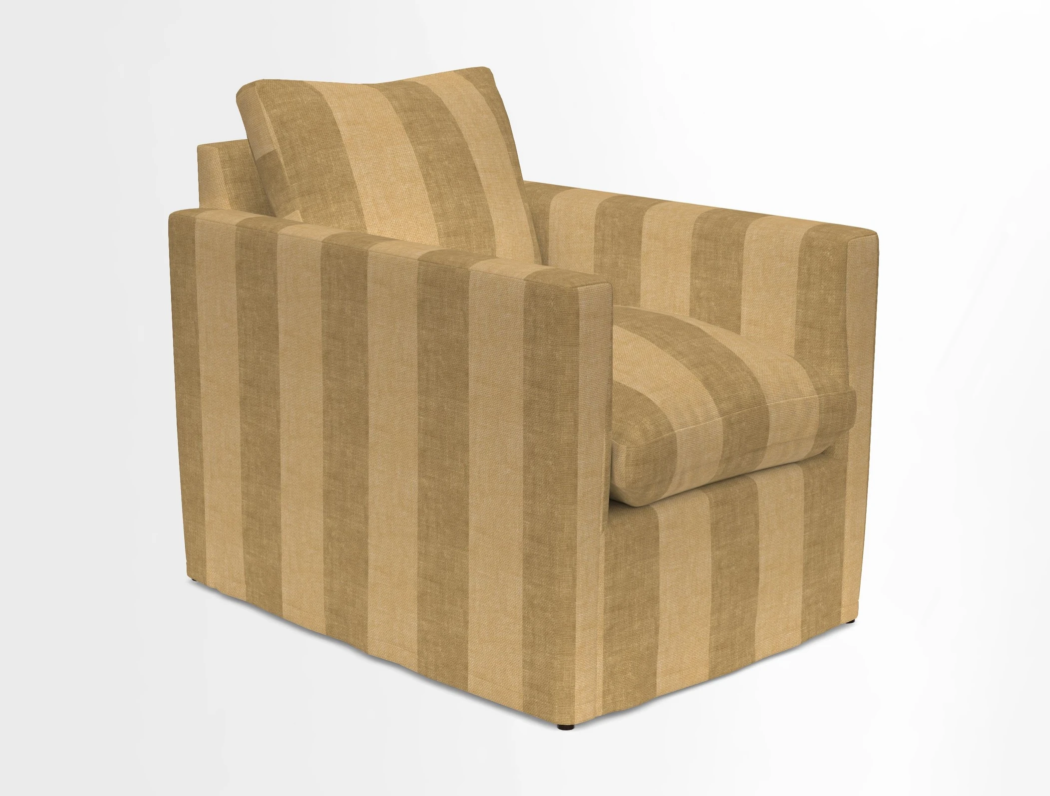 Heyshott Chair in Two Tone Plain Biscuit. Loose cover option available